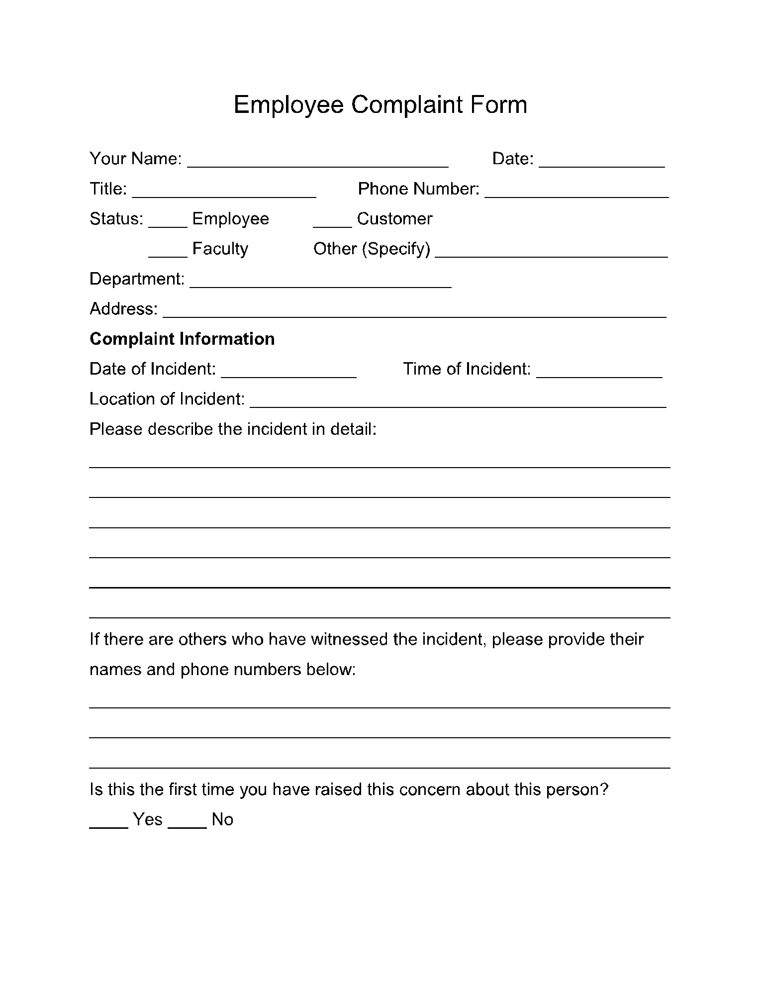 10 Free Employee Forms 2021 PDF CocoSign