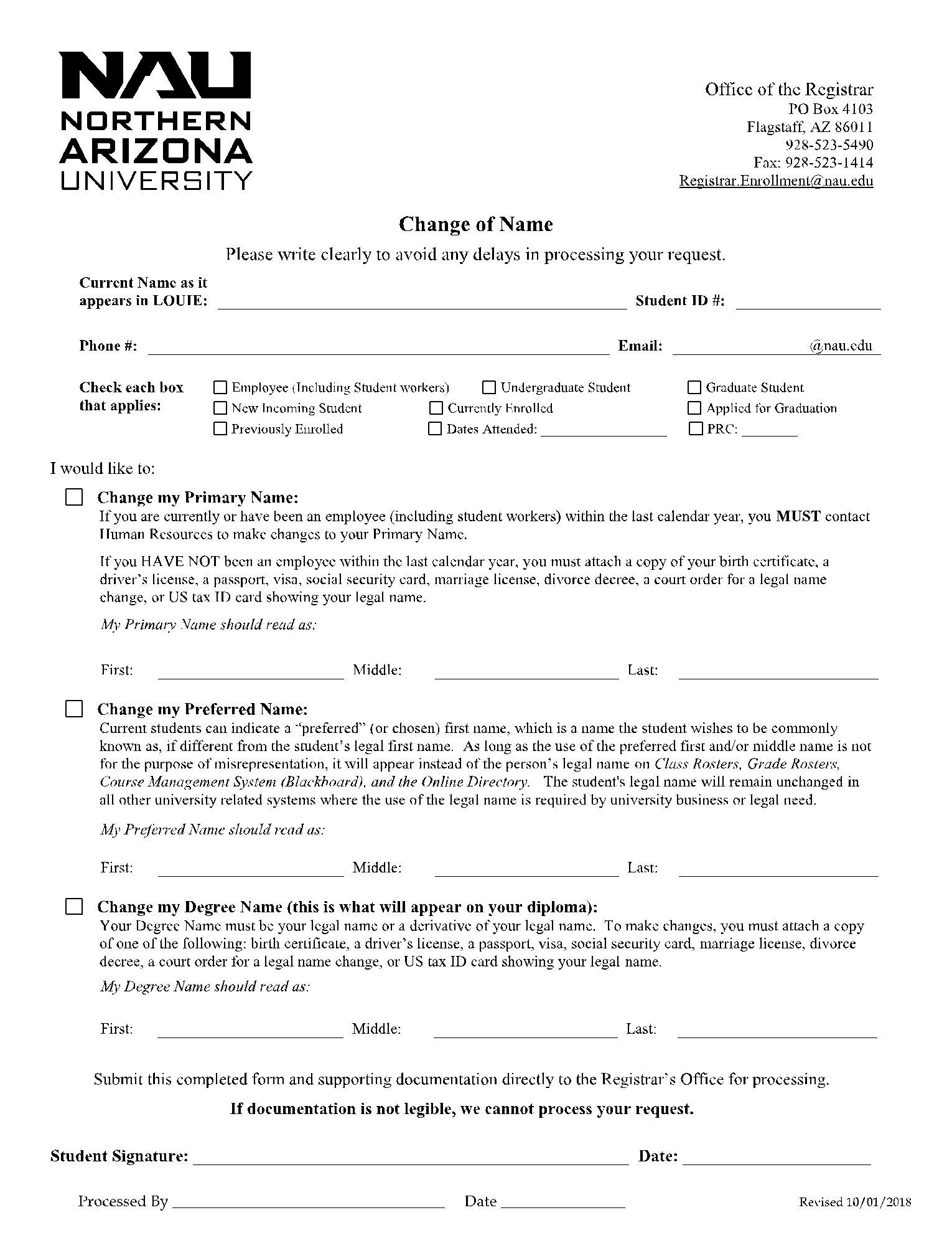 10 Free Name Change Forms CocoSign Downable Fillable 