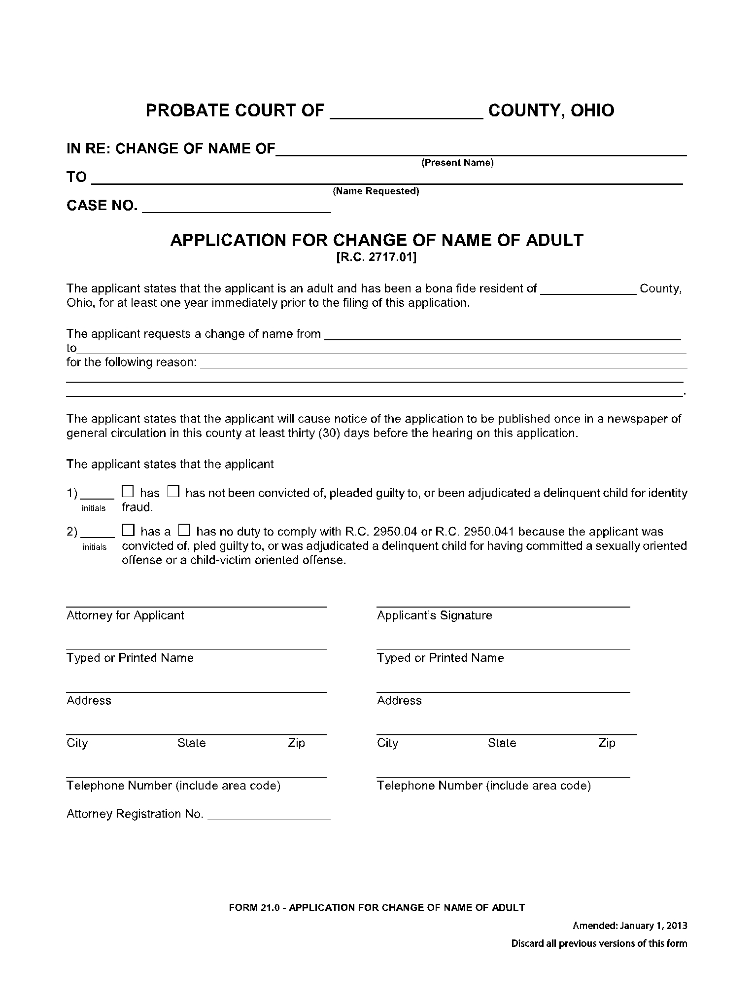10 Free Name Change Forms CocoSign Downable Fillable 