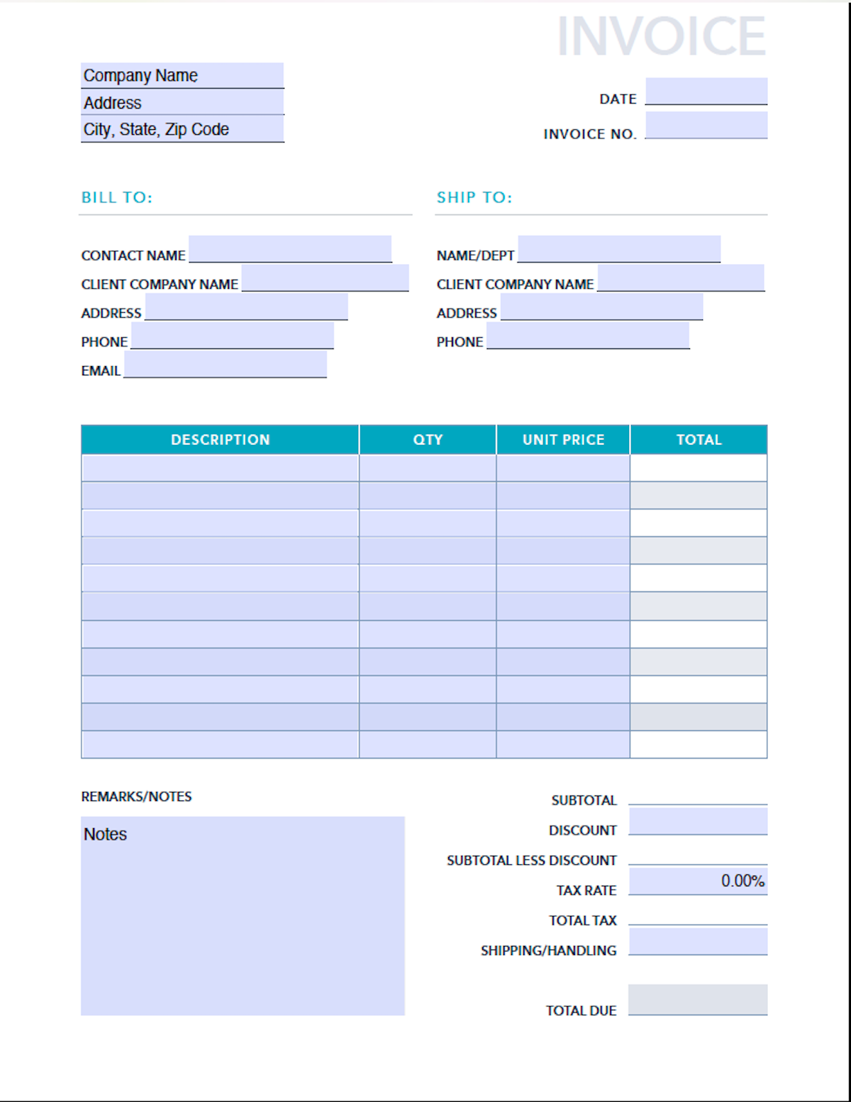 10 Free Sales Invoices U0026 Receipts PDF Templates U0026 Examples HubSpot