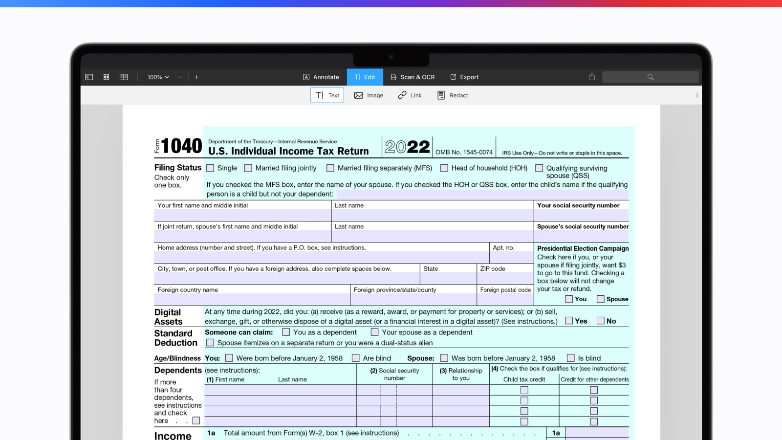 1040 Form
