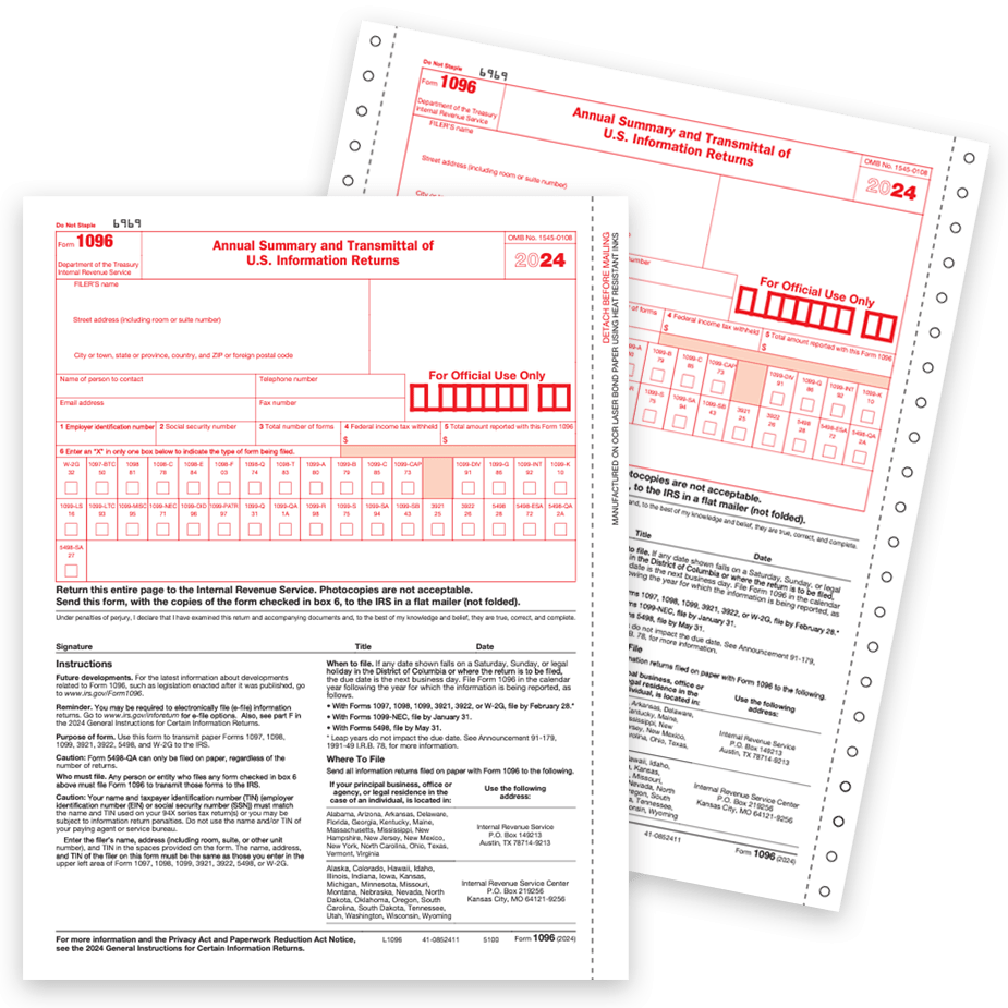 Free 1096 Form 2025 Printable
