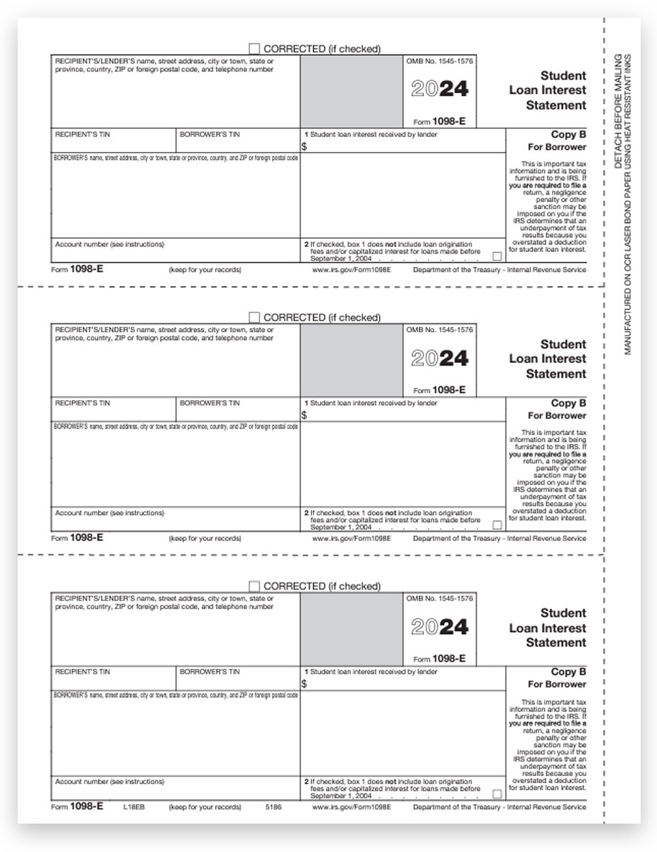 1098 E Form Copy B Borrower