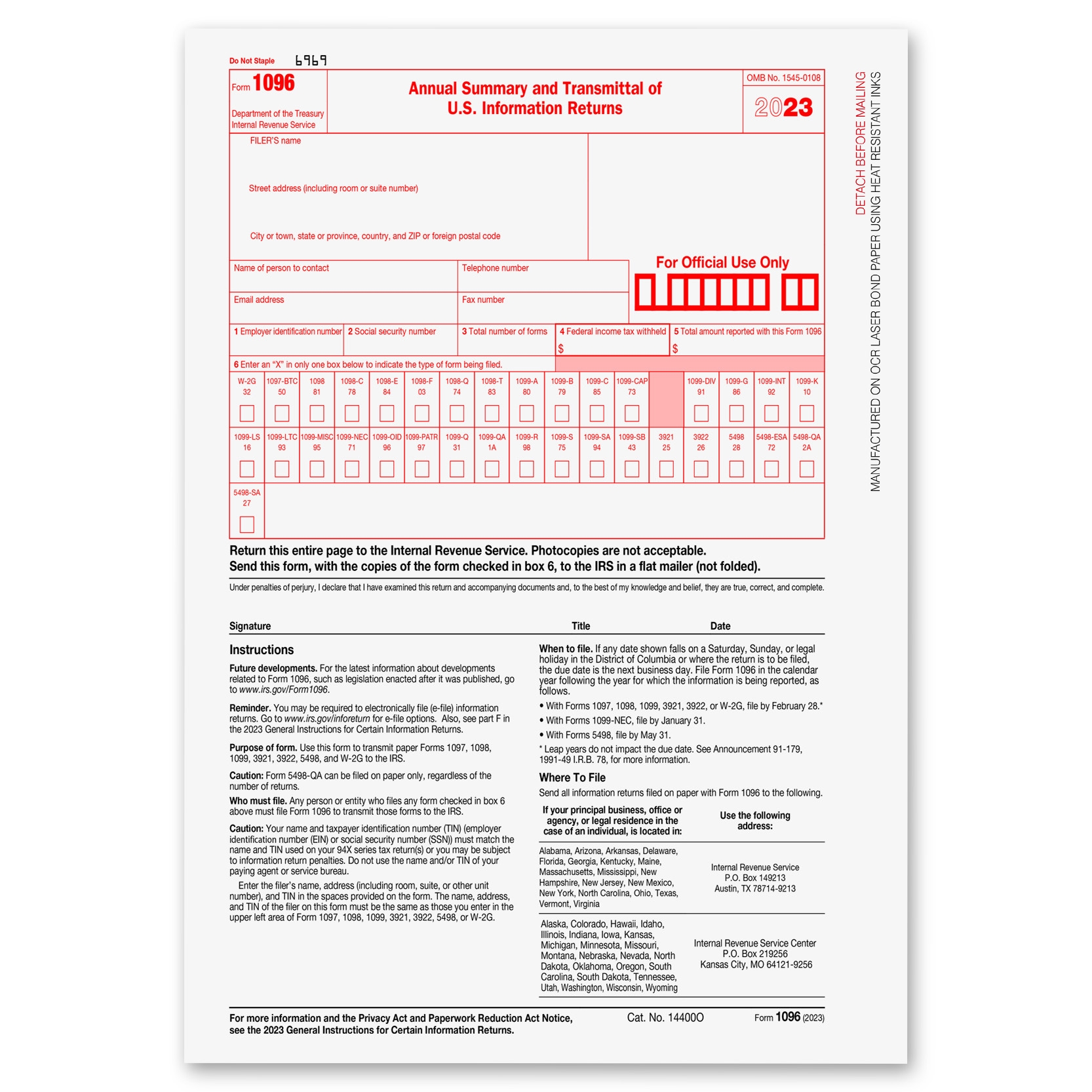 Free Printable 1099-Nec Form 2025