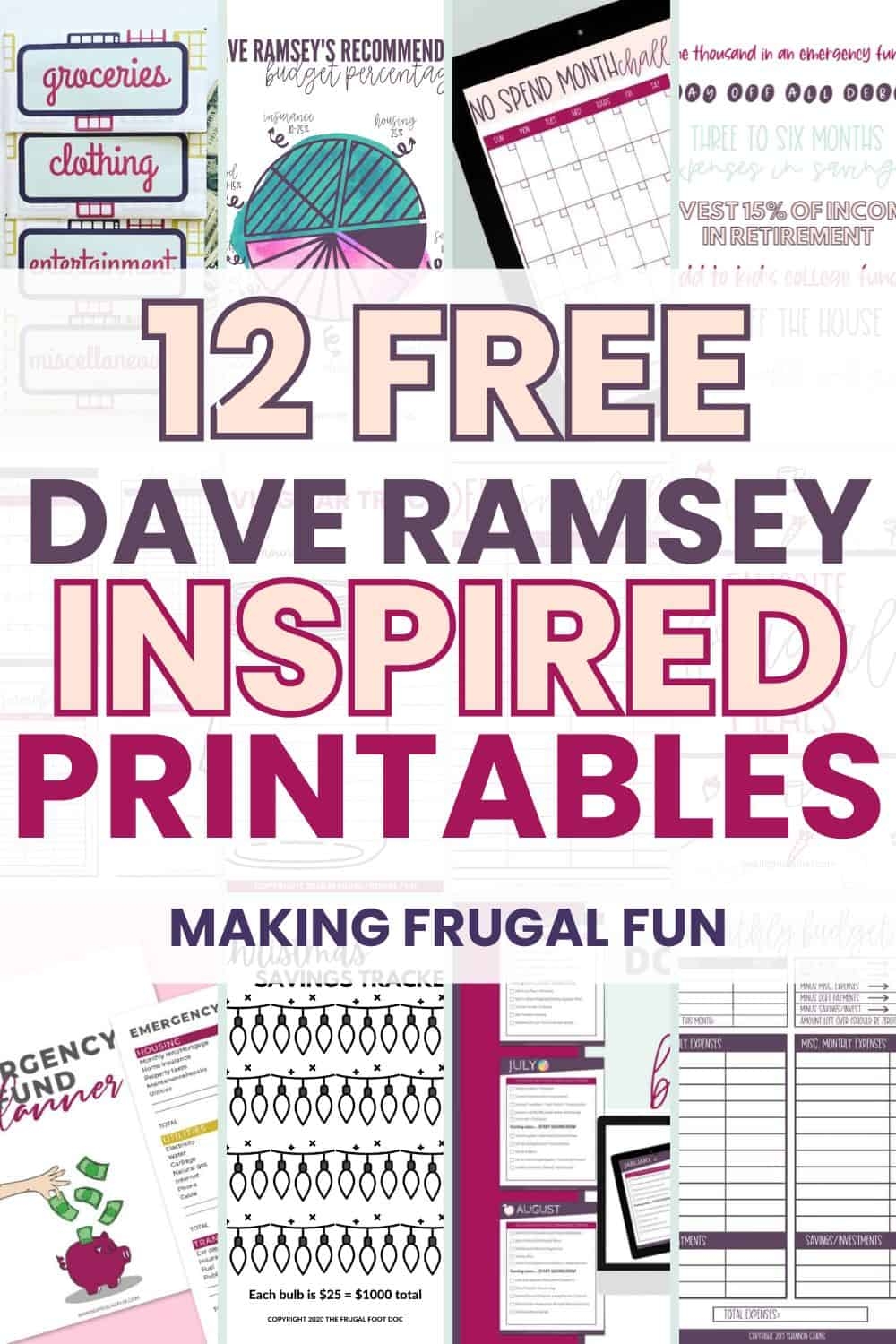 Dave Ramsey Budget Forms Free Printable