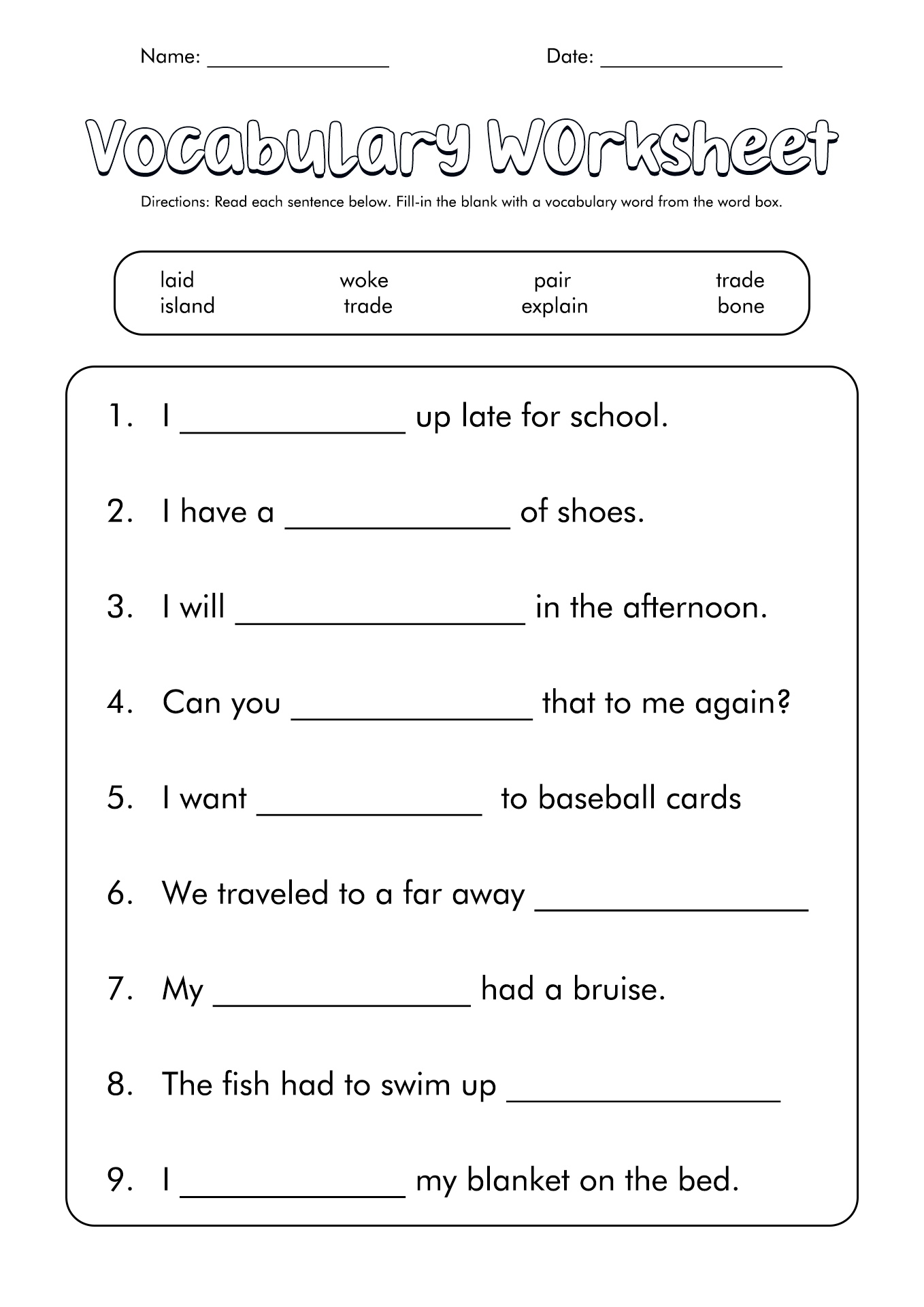 Free Printable Activities On Forms Of Energy For Third Graders