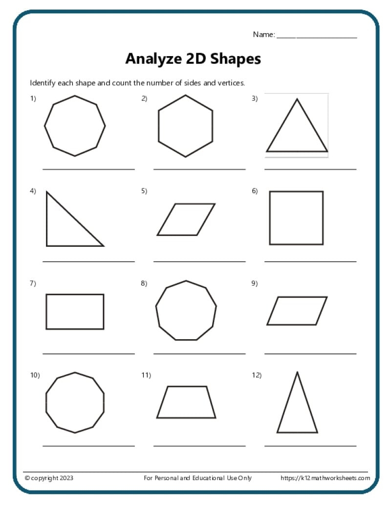 Free Printable Assessment Using Simple Shapes To Form Larger Shapes