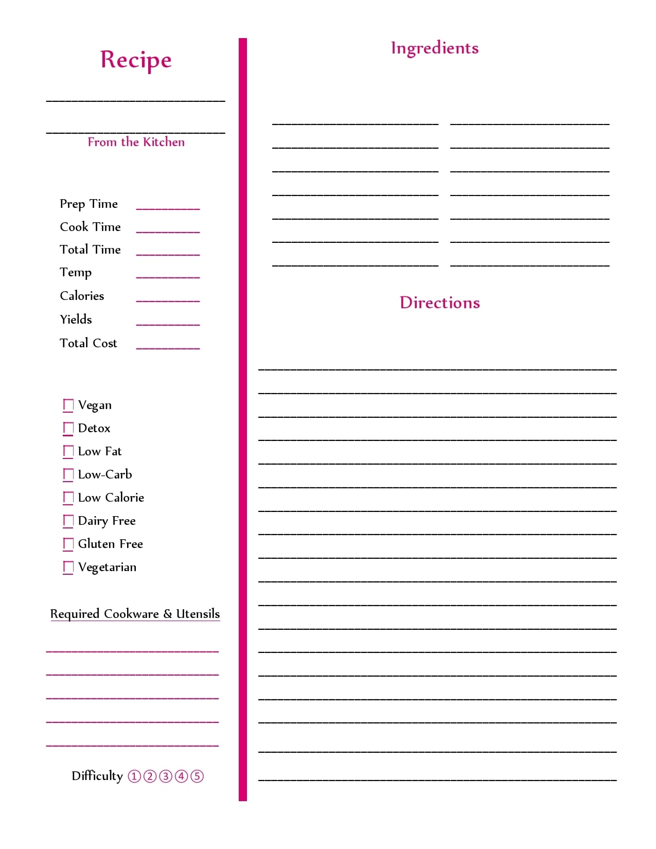 30 Amazing Recipe Book Templates 100 Free TemplateArchive