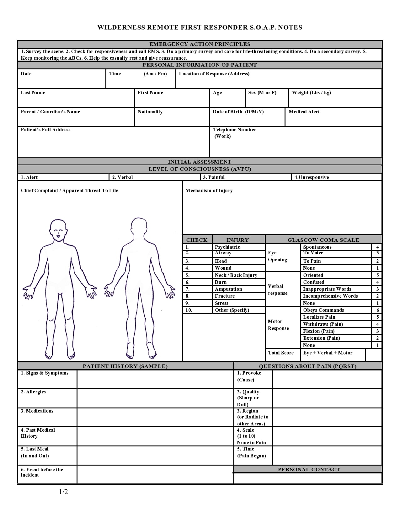 30 Blank SOAP Note Templates Examples TemplateArchive