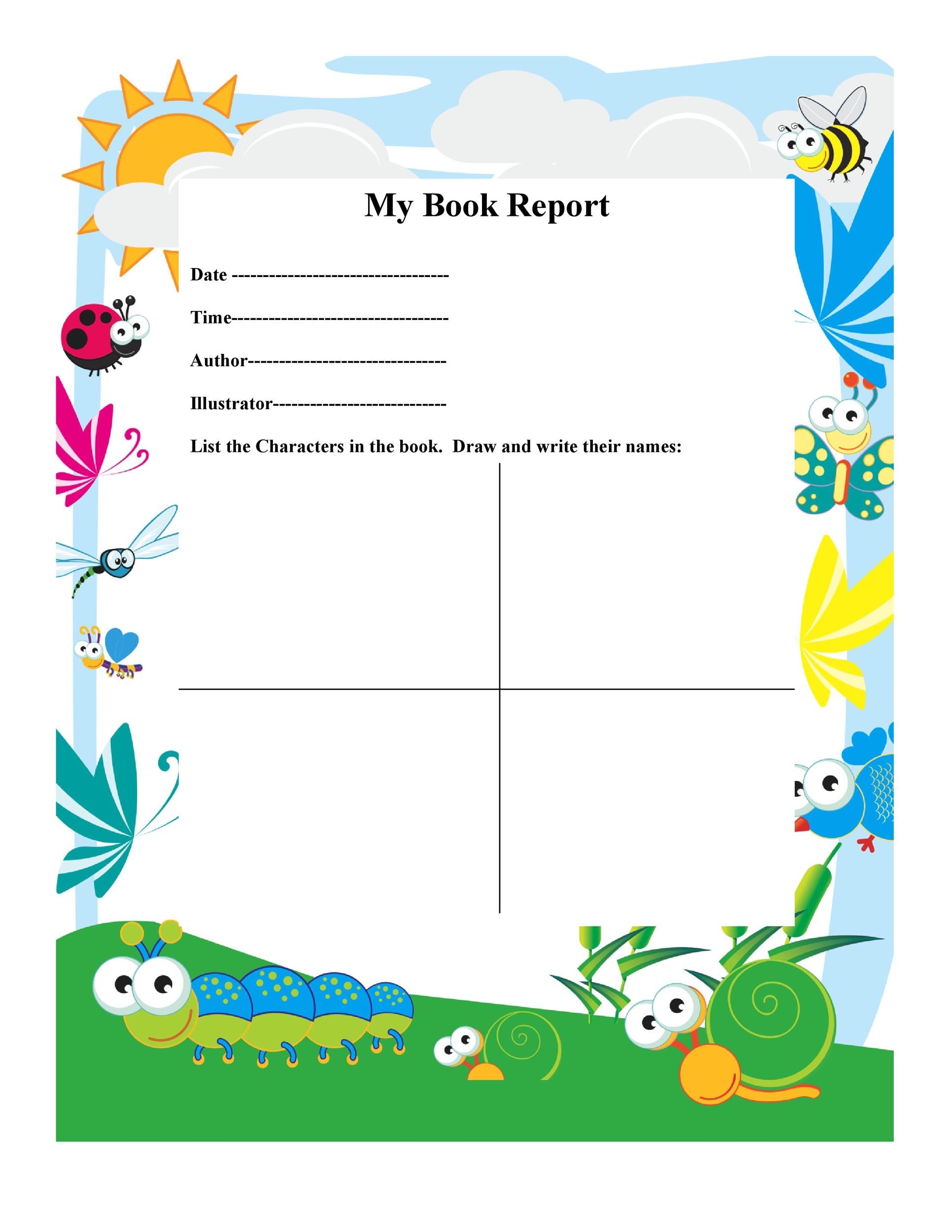 30 Book Report Templates U0026 Reading Worksheets