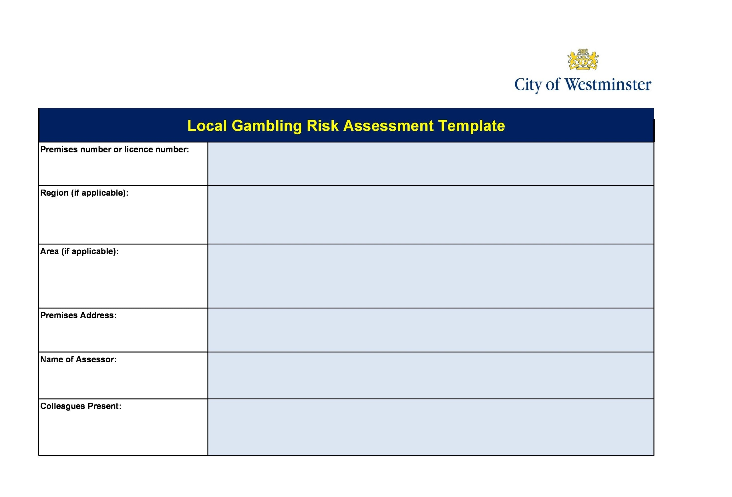 Free Printable Fall Risk Assessment Forms