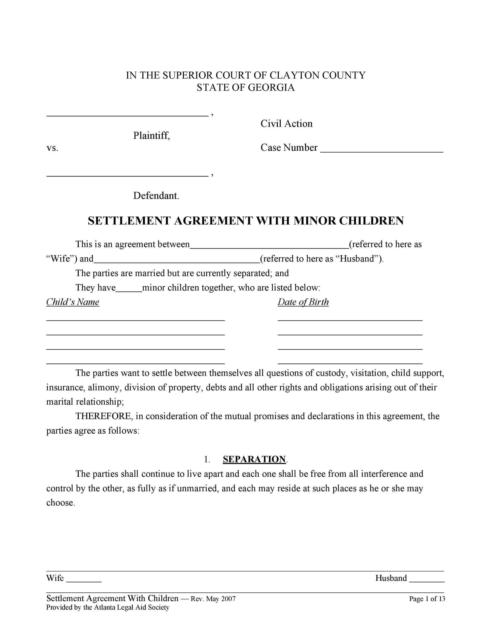 32 Free Child Support Agreement Templates PDF U0026 MS Word 