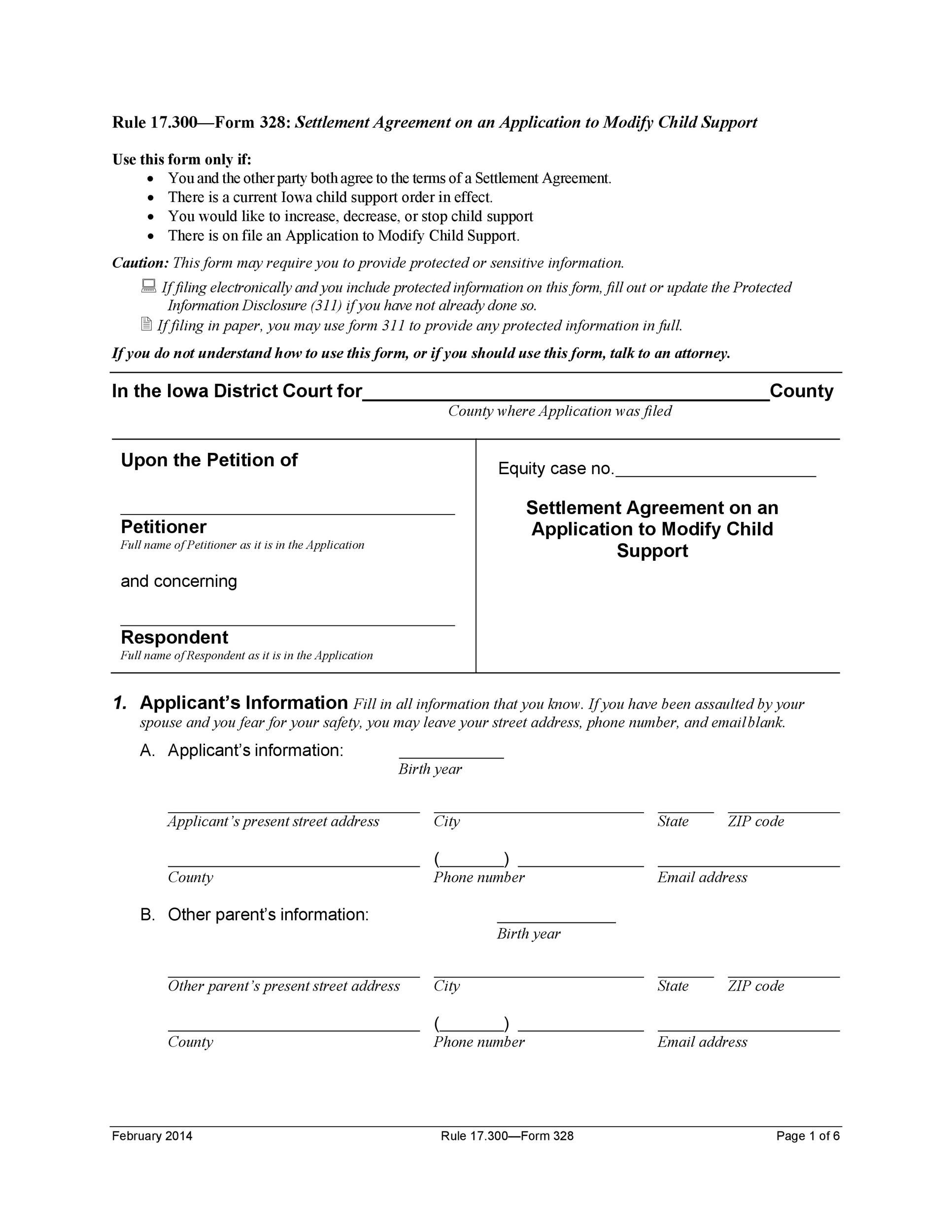 32 Free Child Support Agreement Templates PDF U0026 MS Word 