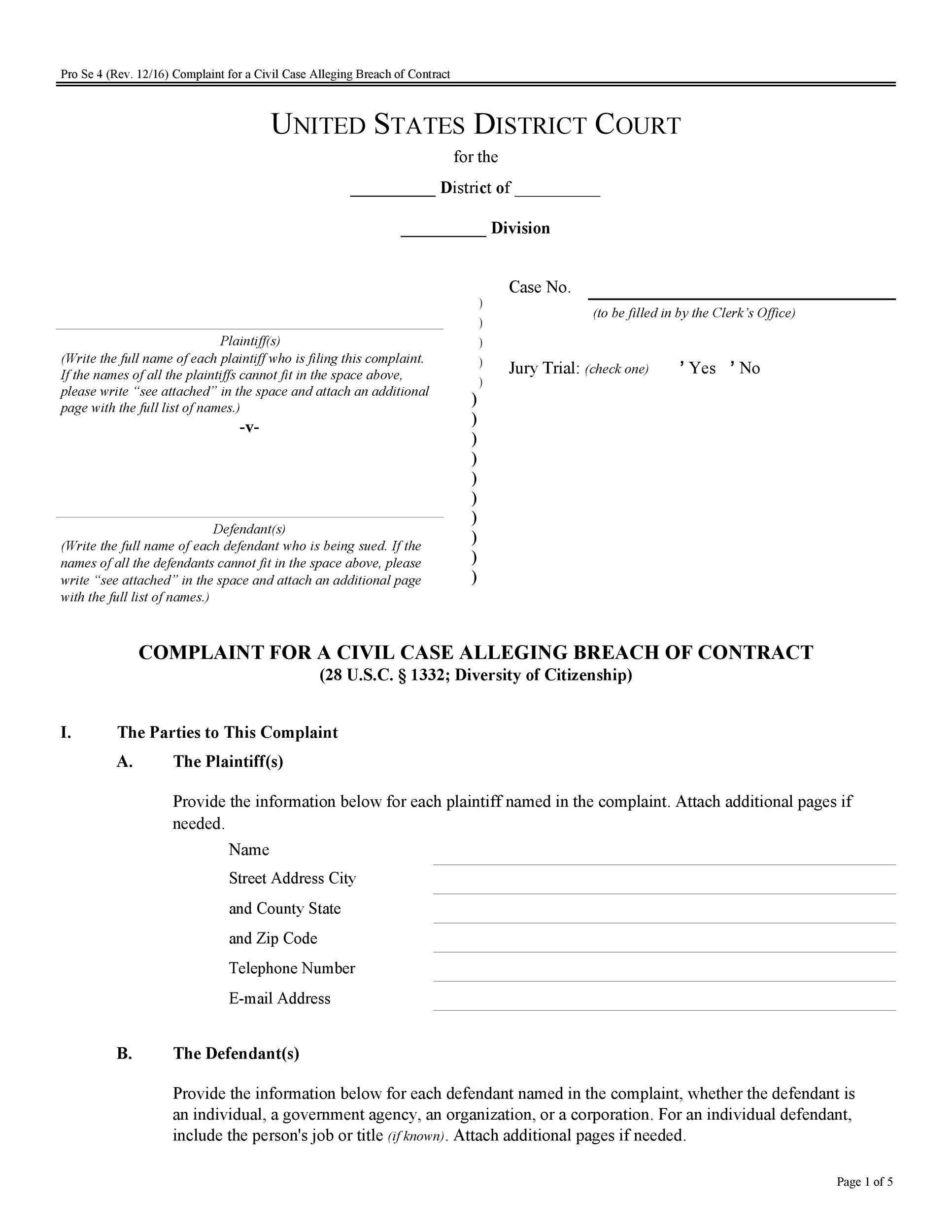 33 Professional Breach Of Contracts Templates U0026 Examples 
