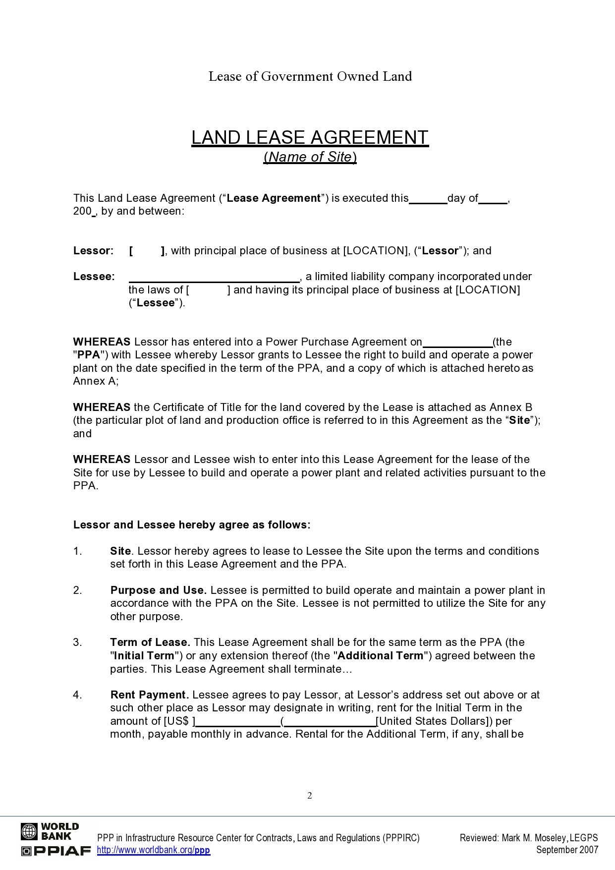 37 FREE Land Lease Agreements Word U0026 PDF TemplateLab