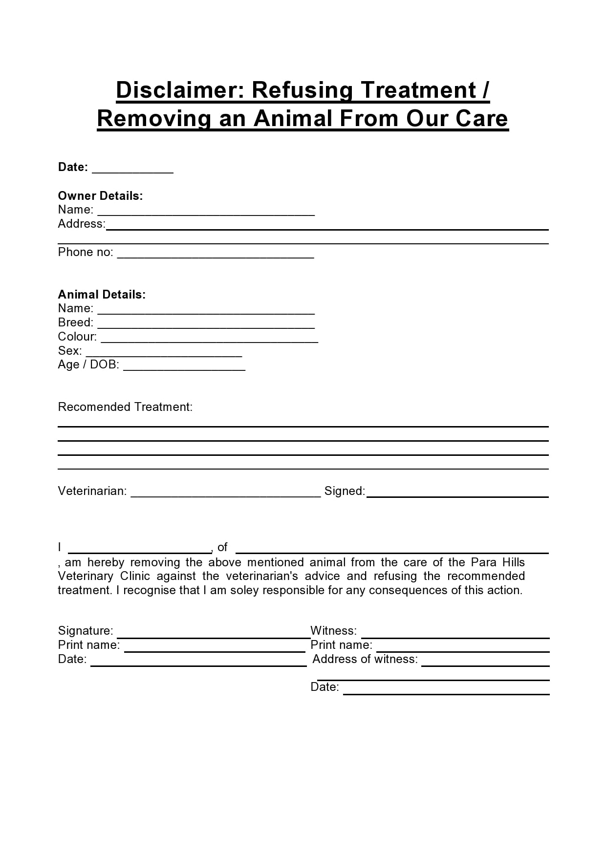 39 Printable Against Medical Advice AMA Forms