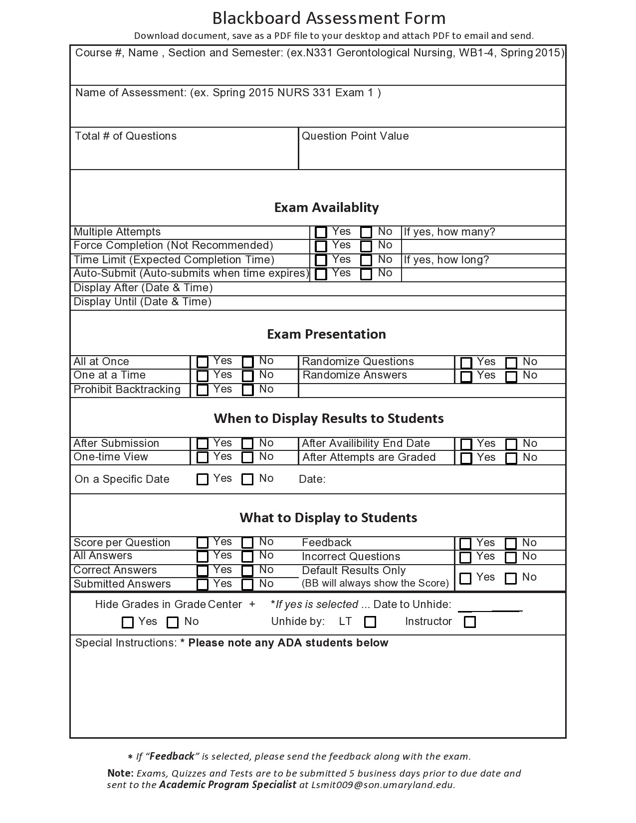 Free Printable Nurse Assessment Form