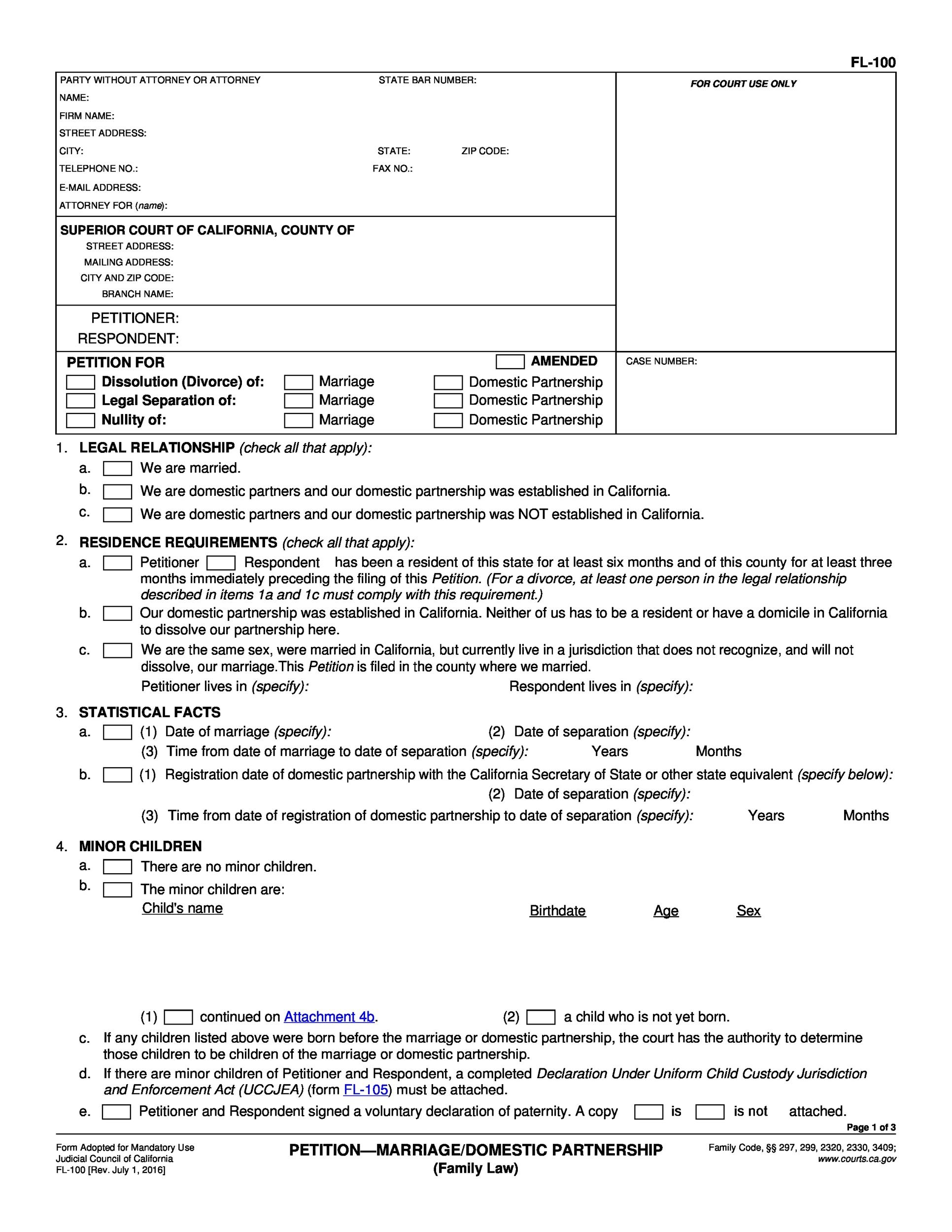 40 Free Divorce Papers Printable TemplateLab
