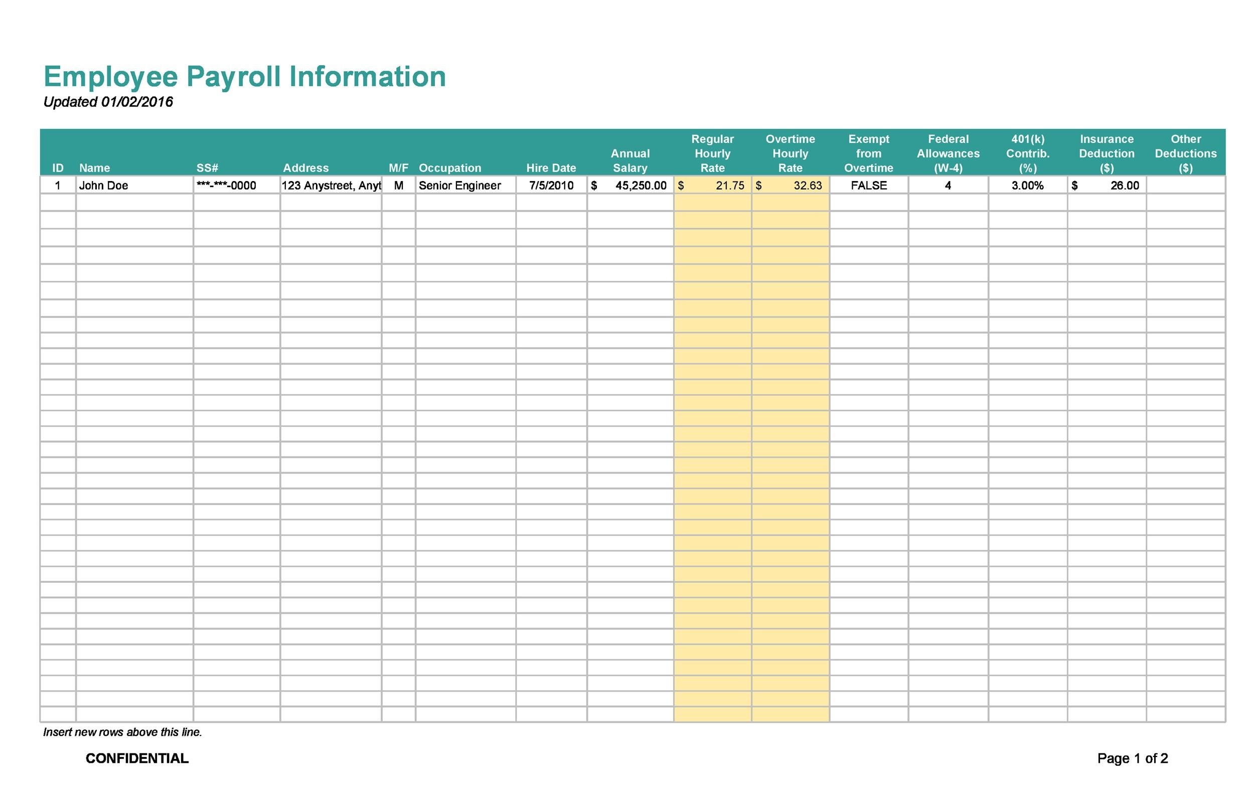 40 Free Payroll Templates U0026 Calculators TemplateLab