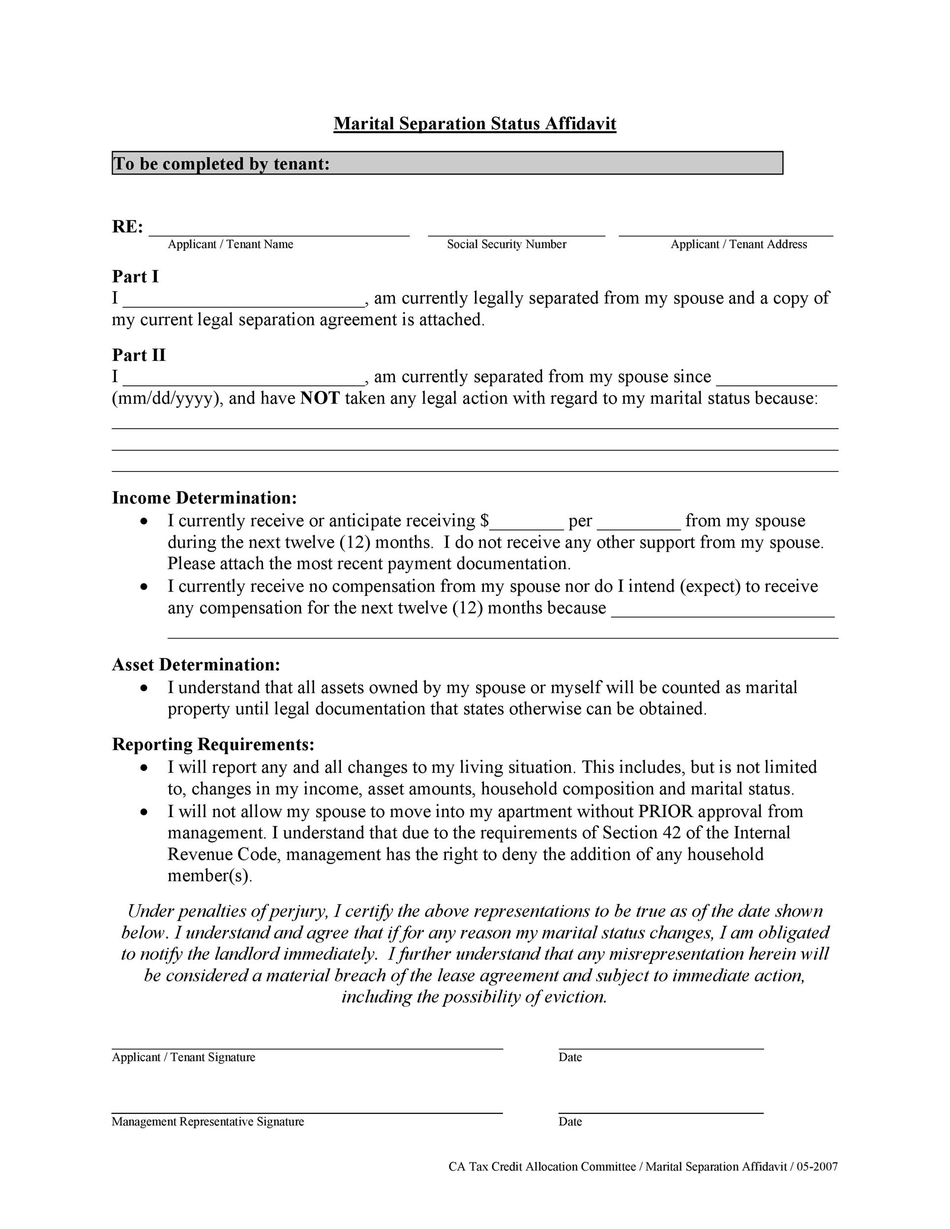 43 Best Separation Agreement Templates u0026 Separation Papers 
