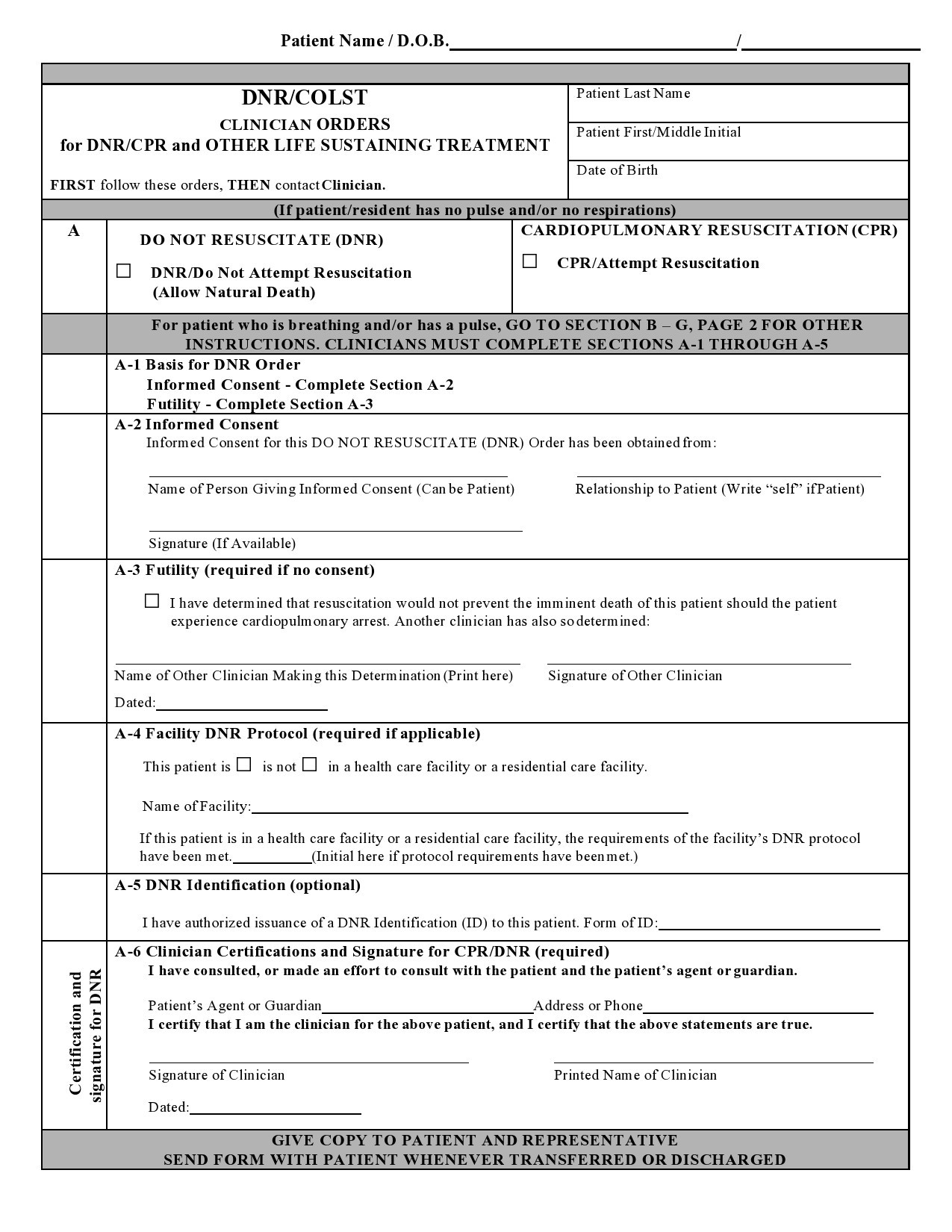 Free Printable Sepsis Patient Form Pdf Lutheran Hospital