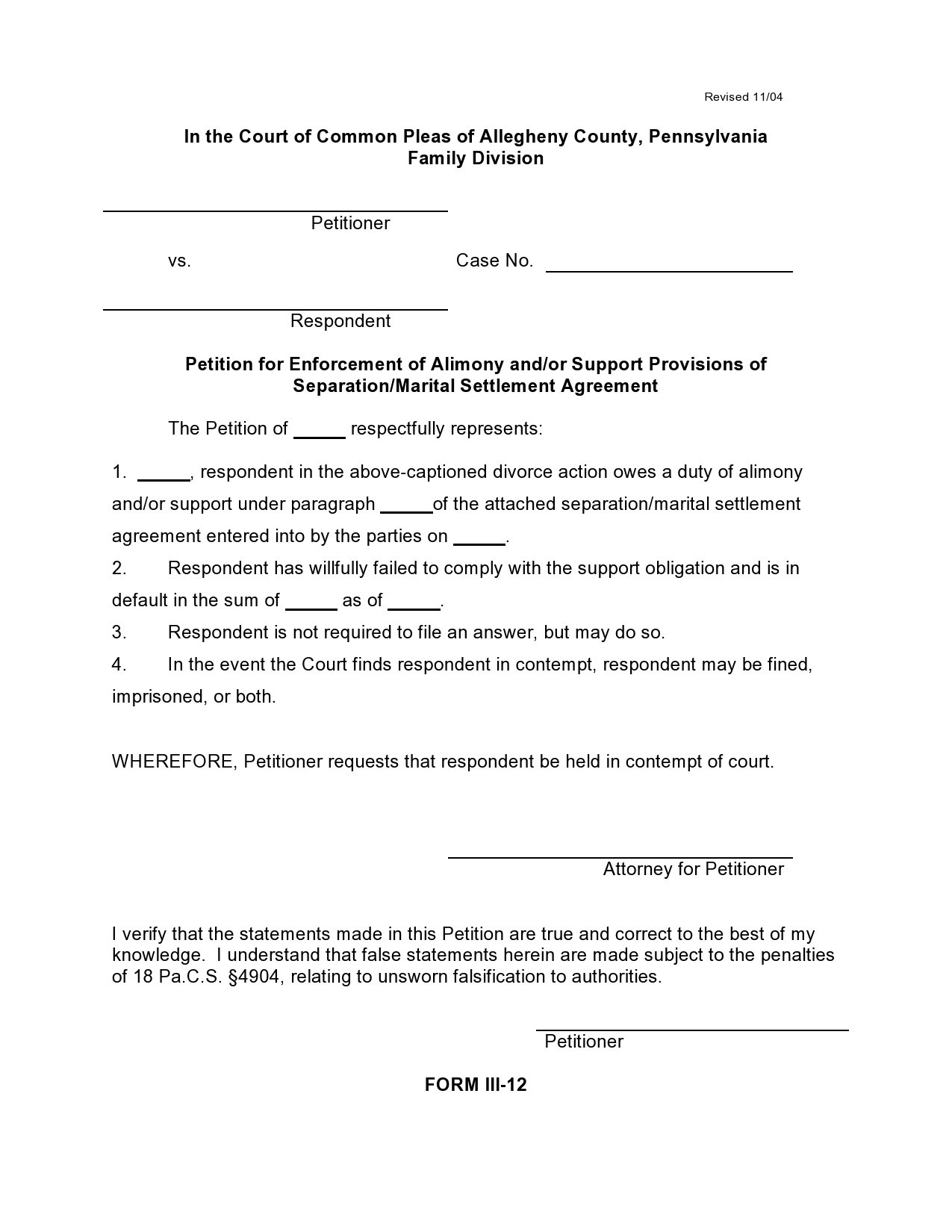 49 Editable Marital Settlement Agreements Word PDF TemplateLab