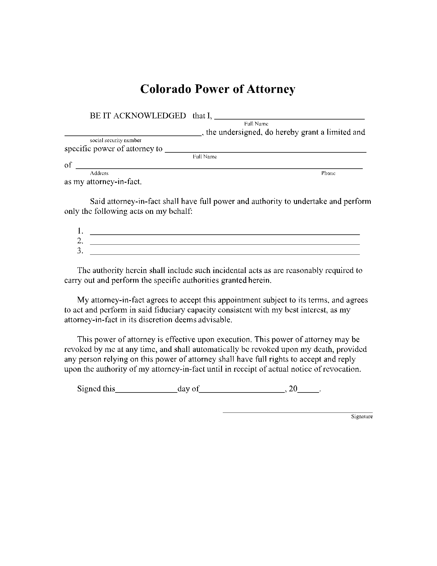50 Free Power Of Attorney Forms PDF CocoSign