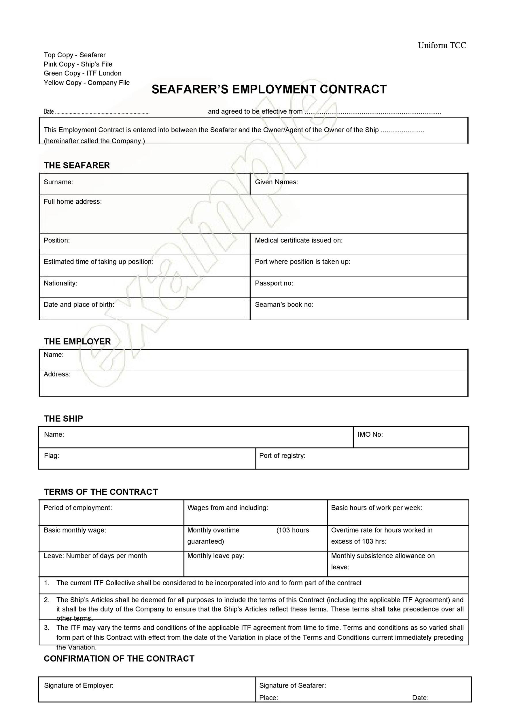 50 Ready to use Employment Contracts Samples U0026 Templates 