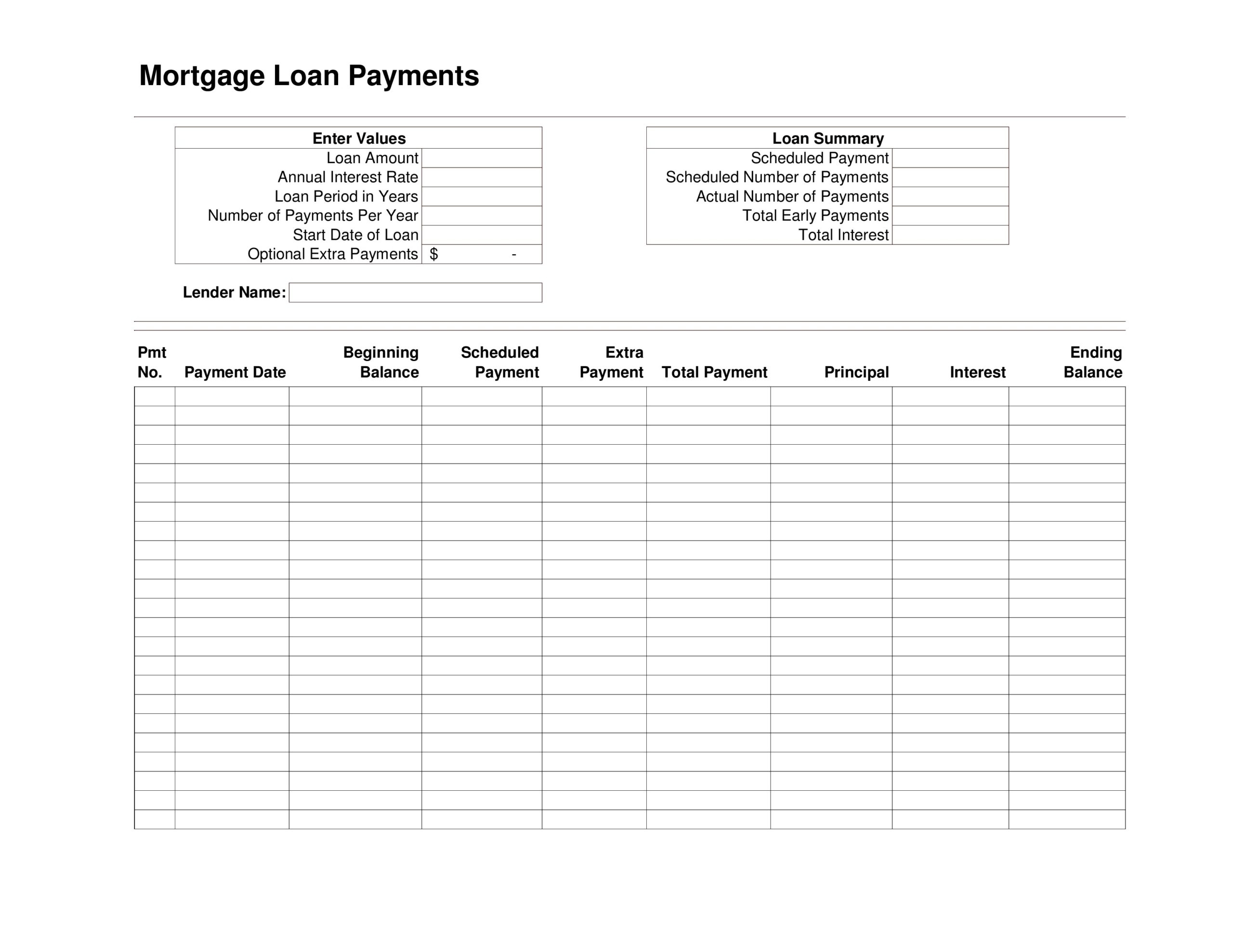 52 Free Payment Schedule Templates Excel Word TemplateLab
