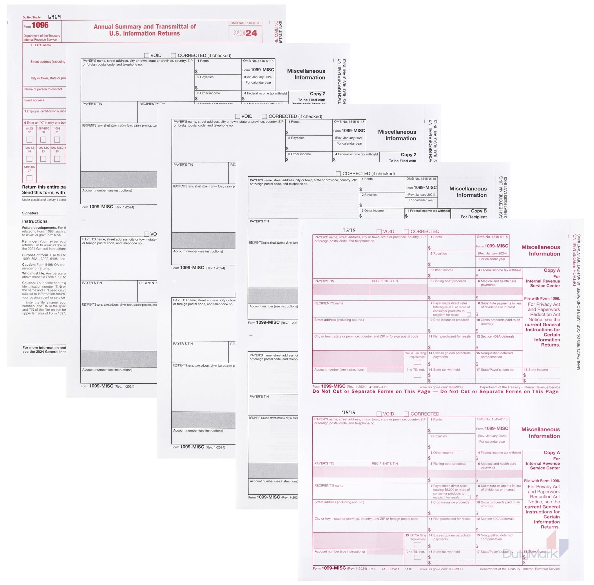 1099 Misc Free Printable Form 2025
