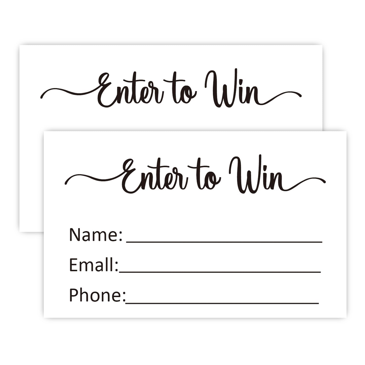 Amazon FARHTINANFX 50 Enter To Win Cards To Win Entry Form 