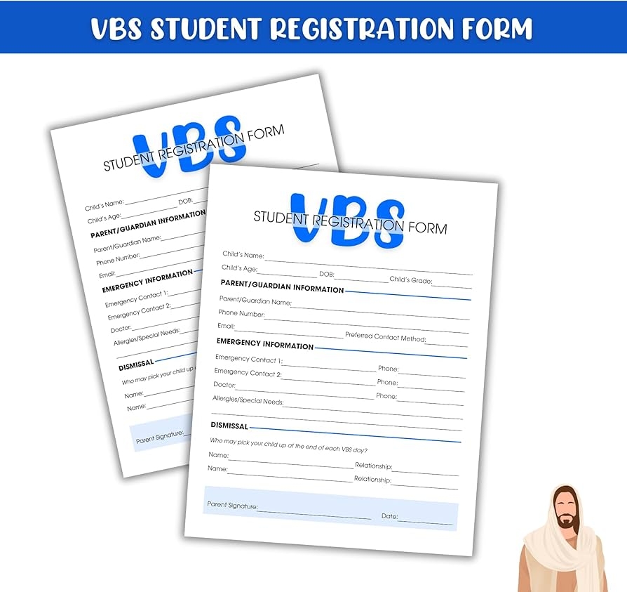 Free Printable Vbs Registration Form Template