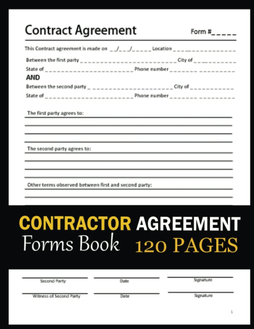 AvisSellers Contractor Agreement Forms Book General Contract Form 