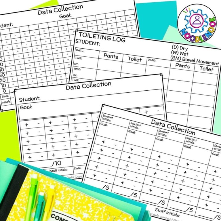 Best IEP Data Collection Sheets For Special Ed Track Goals