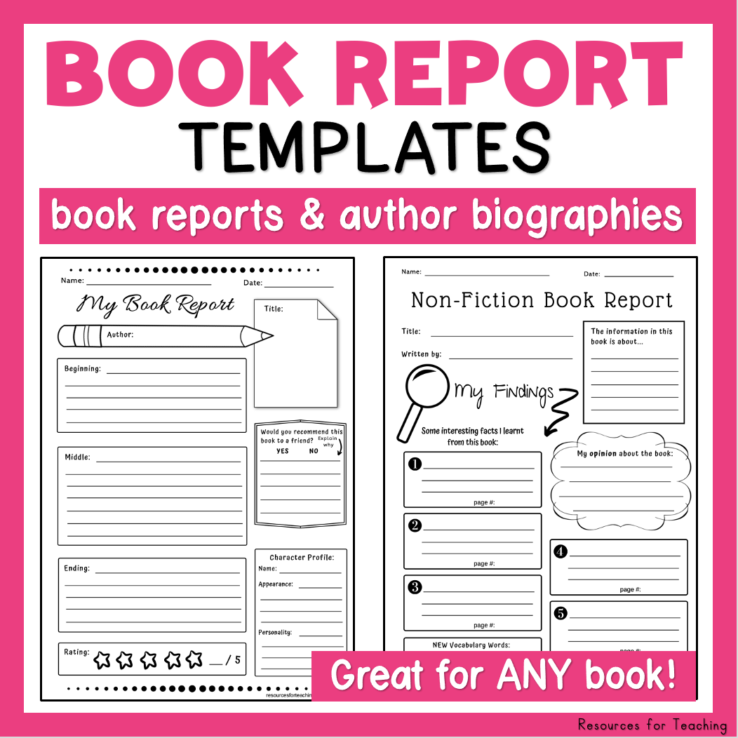 Book Report U0026 Author Biography Resources For Teaching Australia