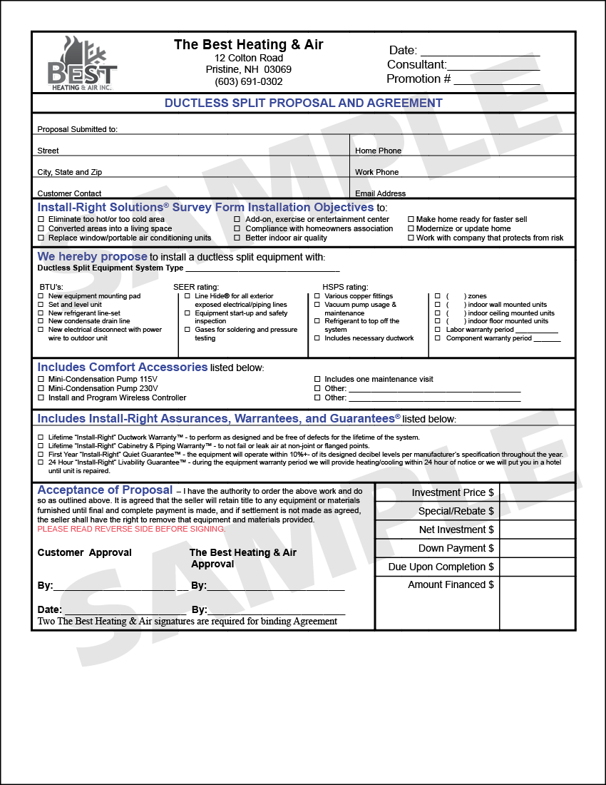 Building Services Institute Grow My HVAC Reorder Forms Library