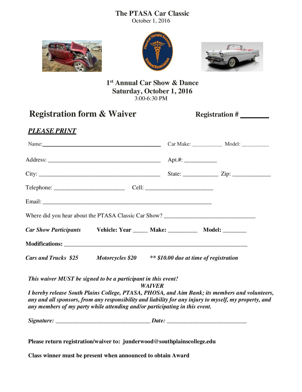 Free Printable Vehicle Registration Forms