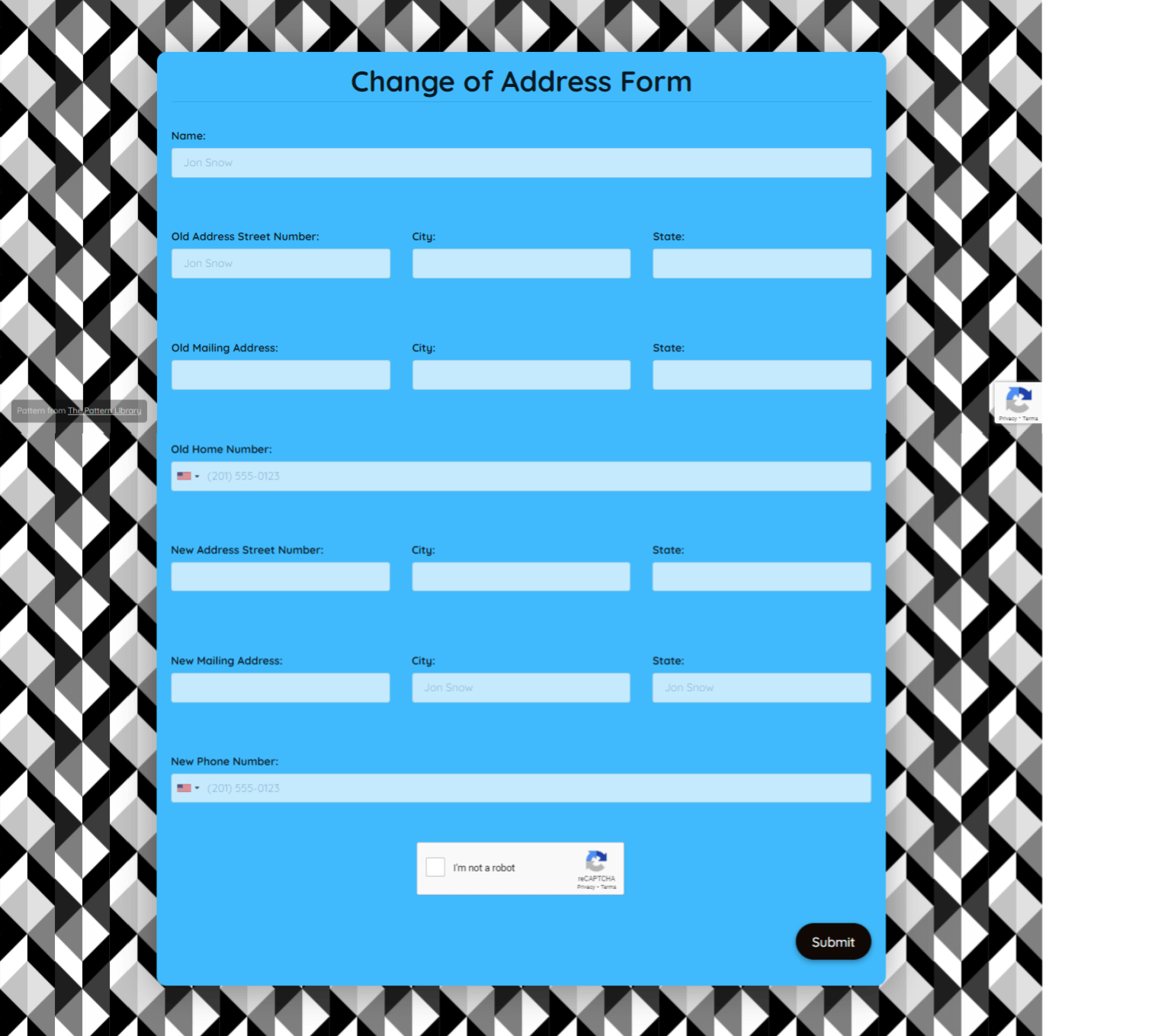 Change Of Address Form Template Formplus
