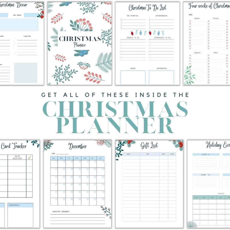 Christmas Planner Printable Super Easy To Use Oh She Creates