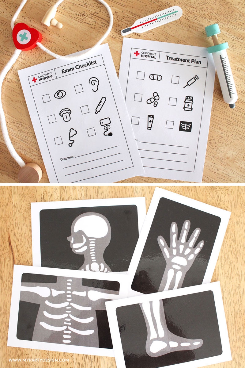 Play Printables Pretend Doctor Forms Free