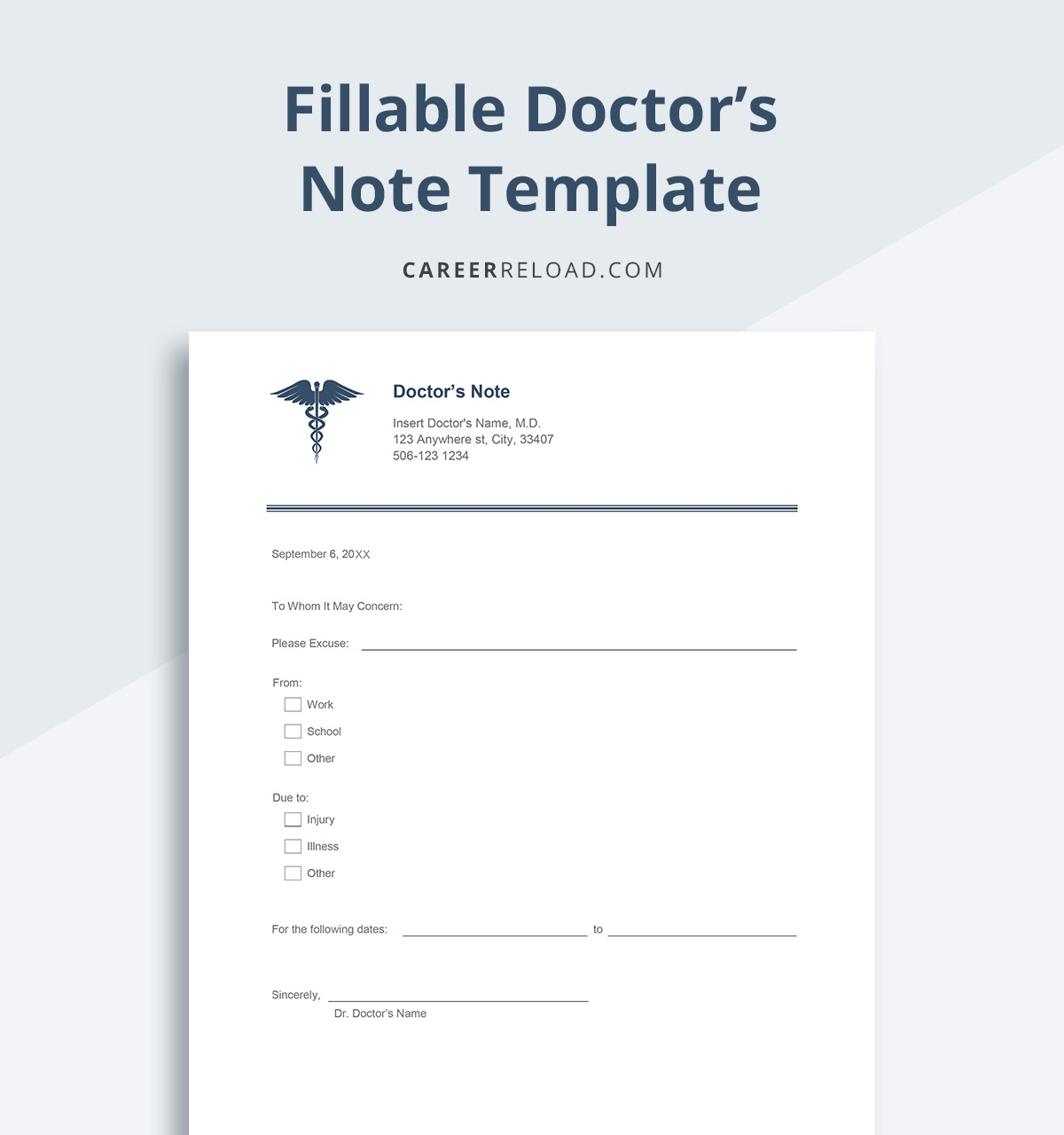 Free Printable Dr Excuses Forms