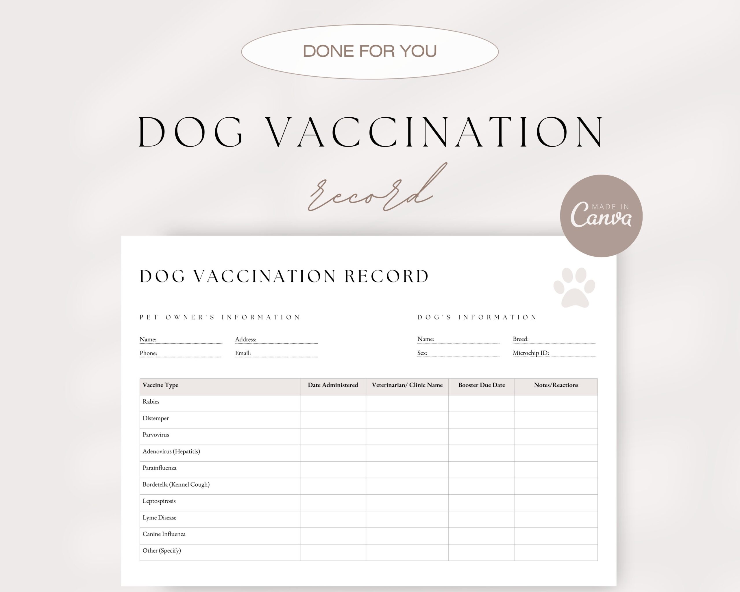 Free Printable Printable Proof Of Flu Shot Form