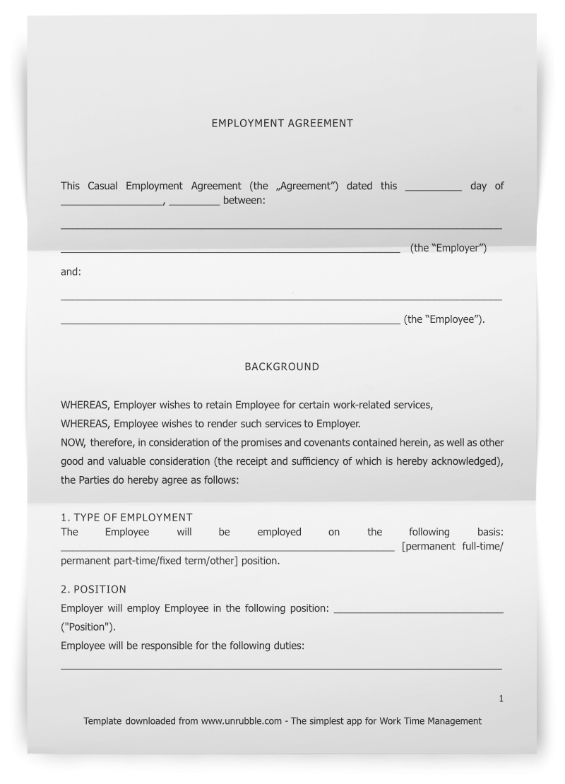 Download Free Employee Availability Form NOW Unrubble Templates