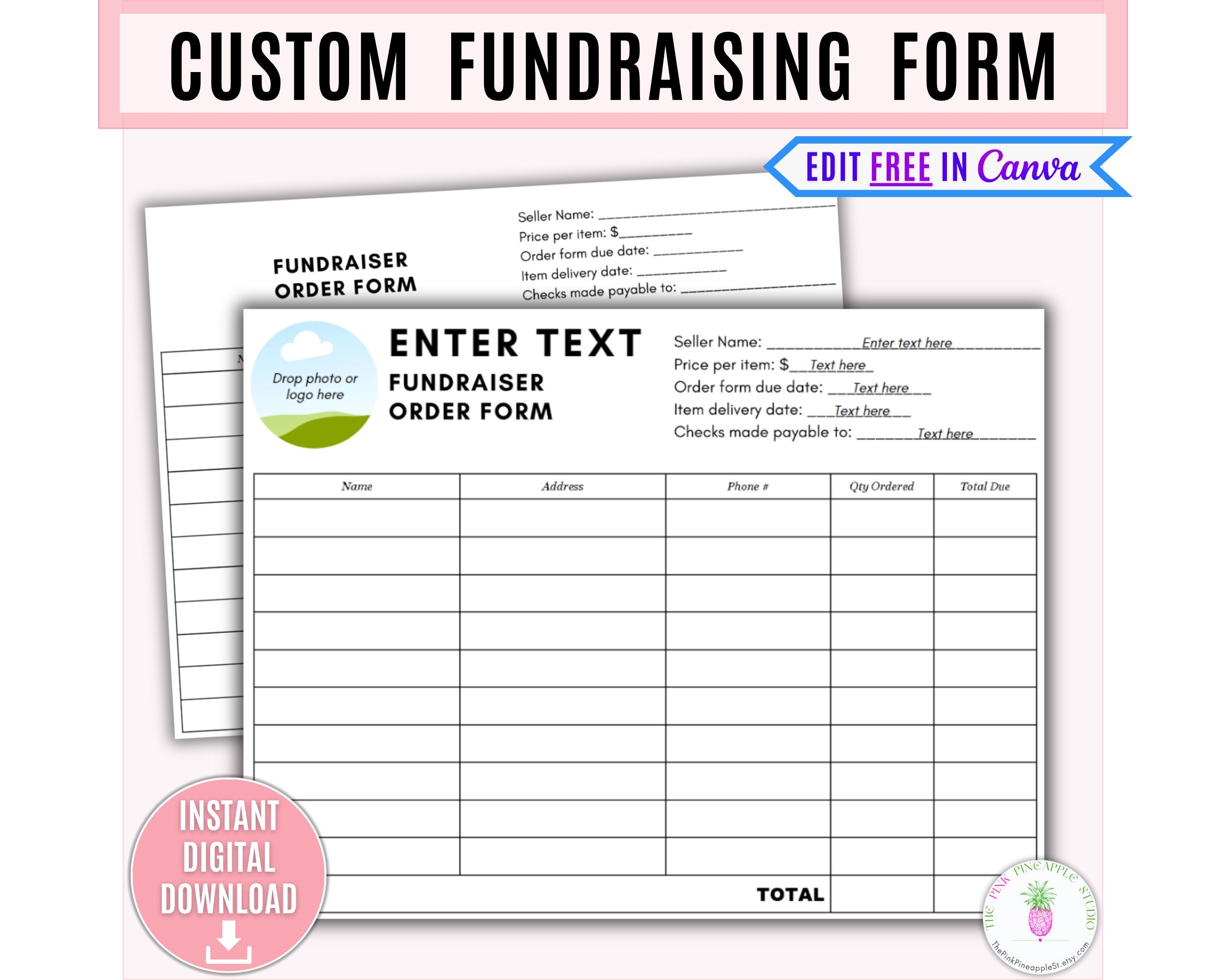 Free Printable Fundraiser Forms