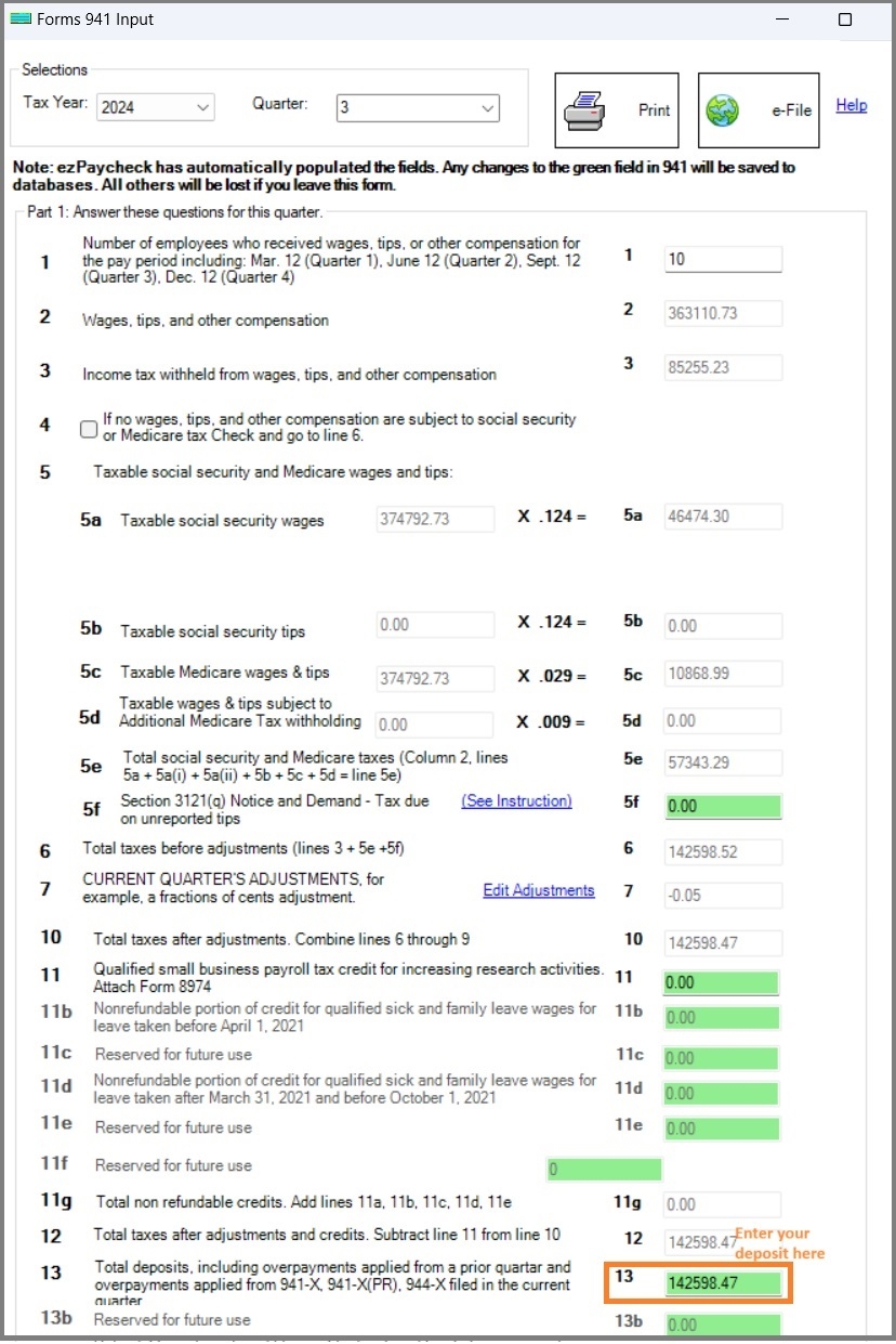 EzPaycheck Payroll How To Prepare And File Quarterly Tax 941 Report