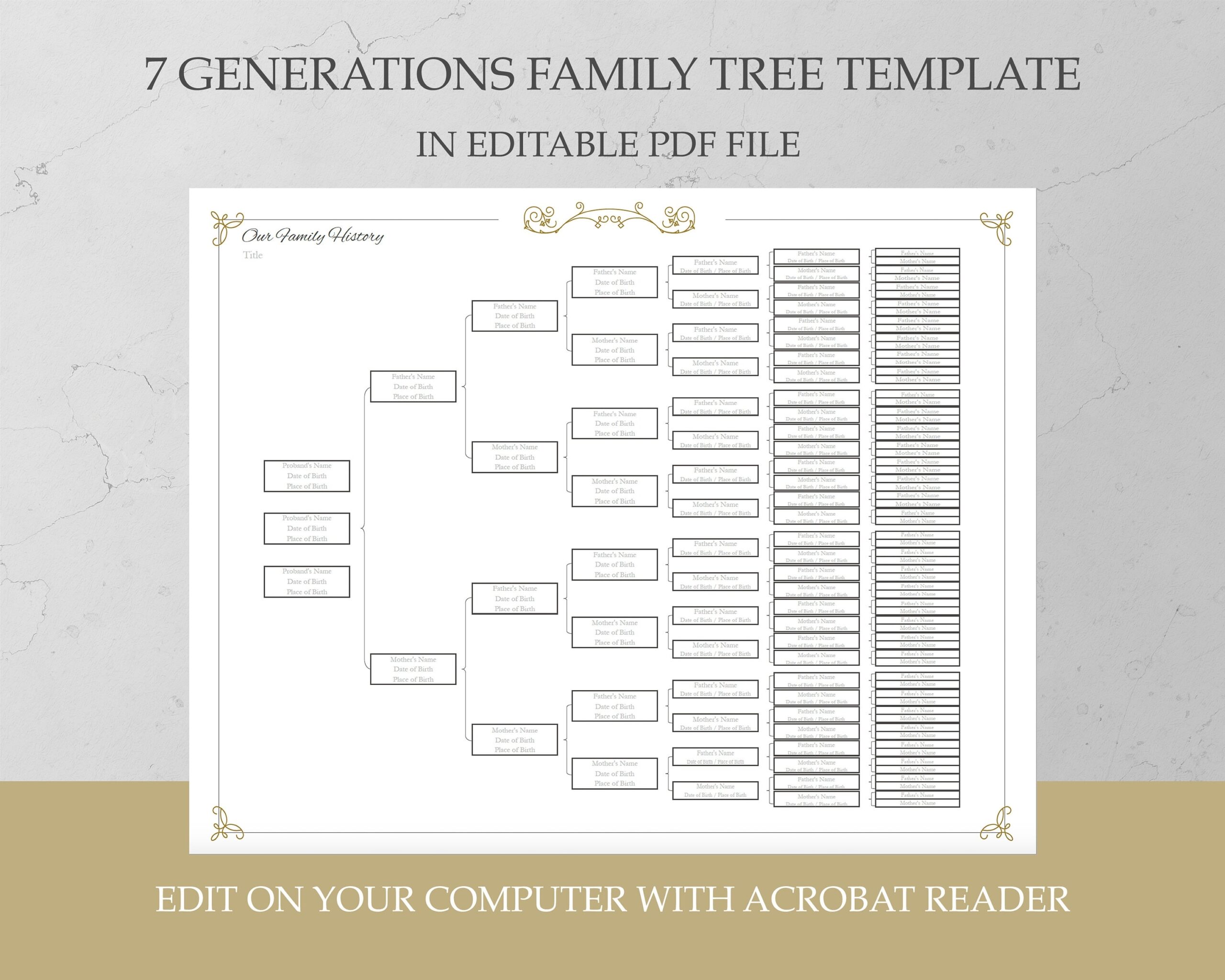 Pdf Free Fillable Genealogy Forms Printable