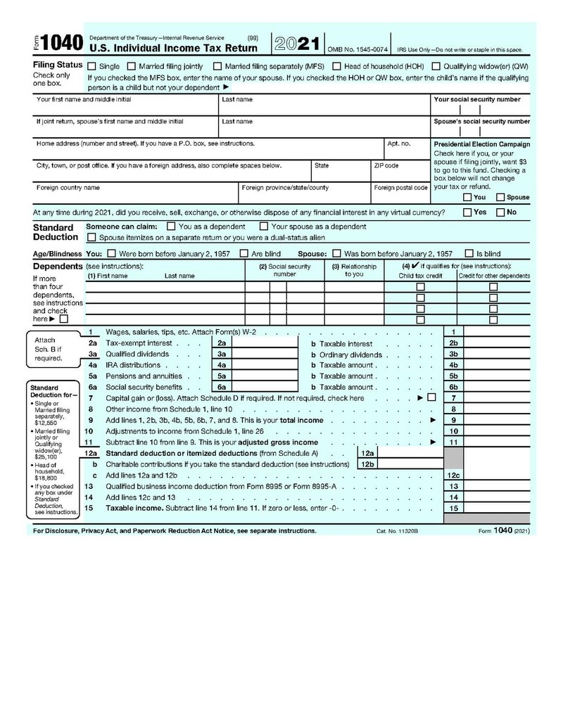 Form 1040 Wikipedia