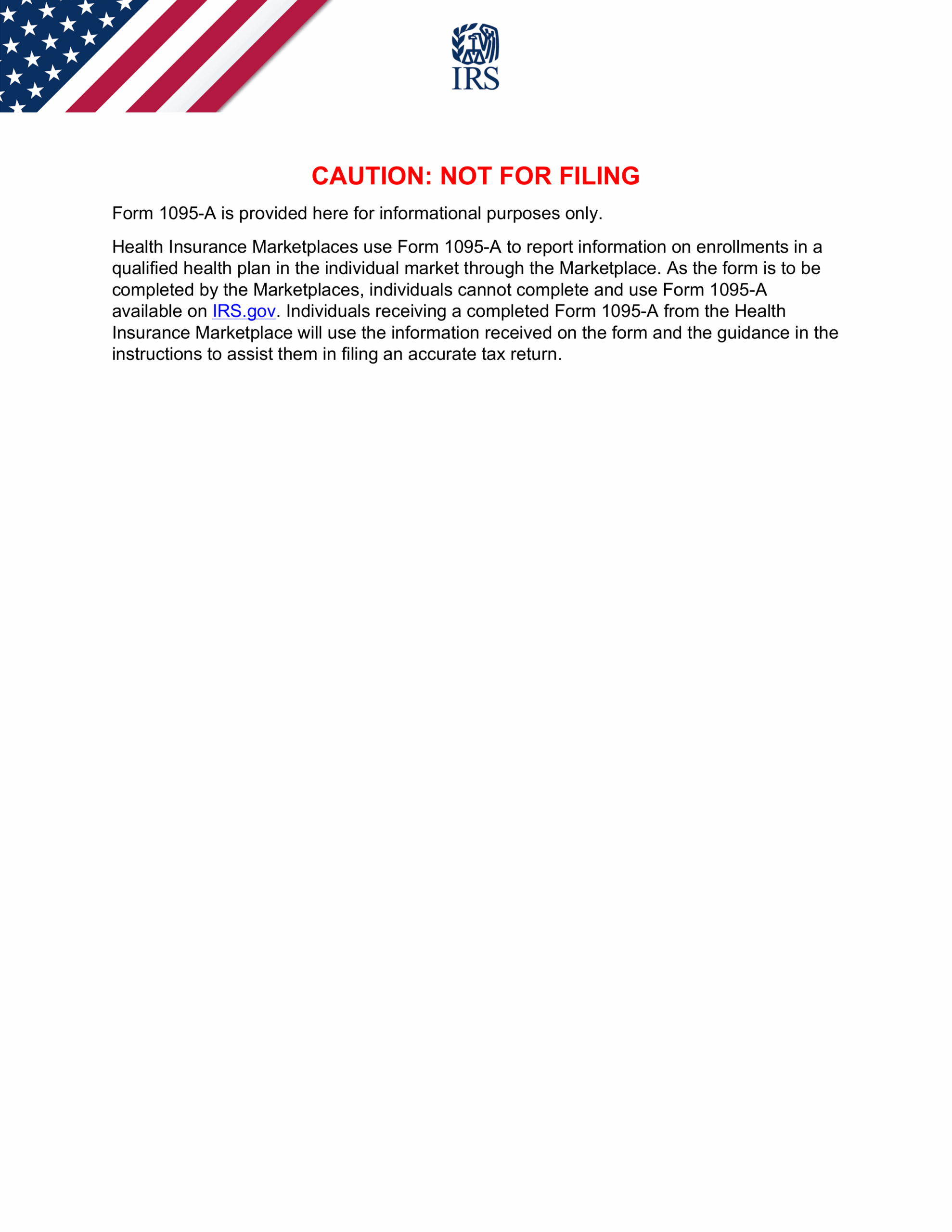 Free 1095 A Form 2025 Printable