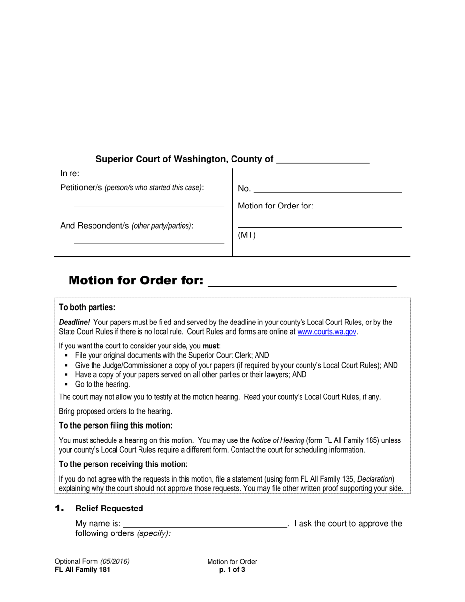 Form FL All Family181 Fill Out Sign Online And Download Printable PDF Washington Templateroller