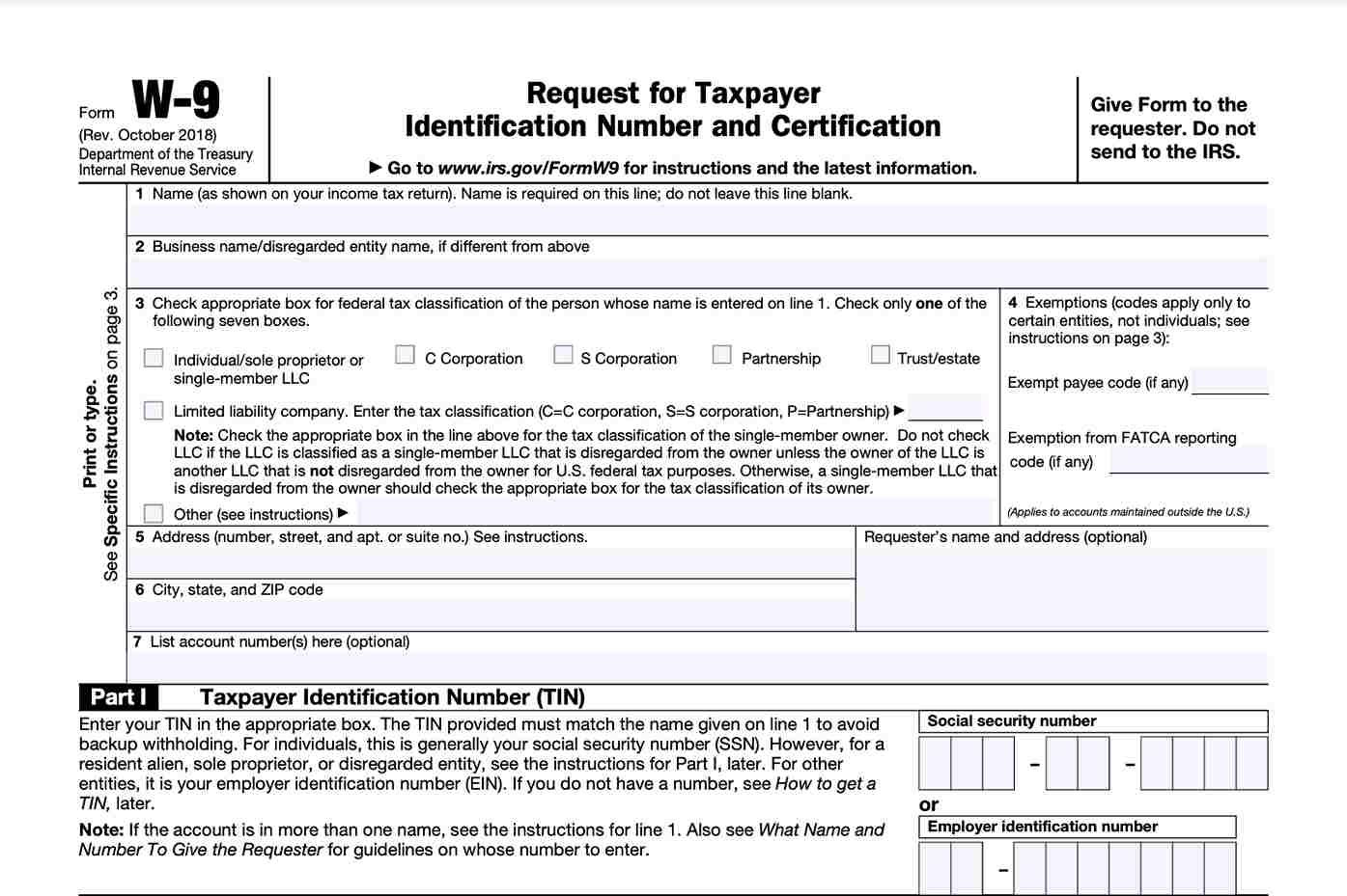 Form W 9 And Taxes Everything You Should Know TurboTax Tax 